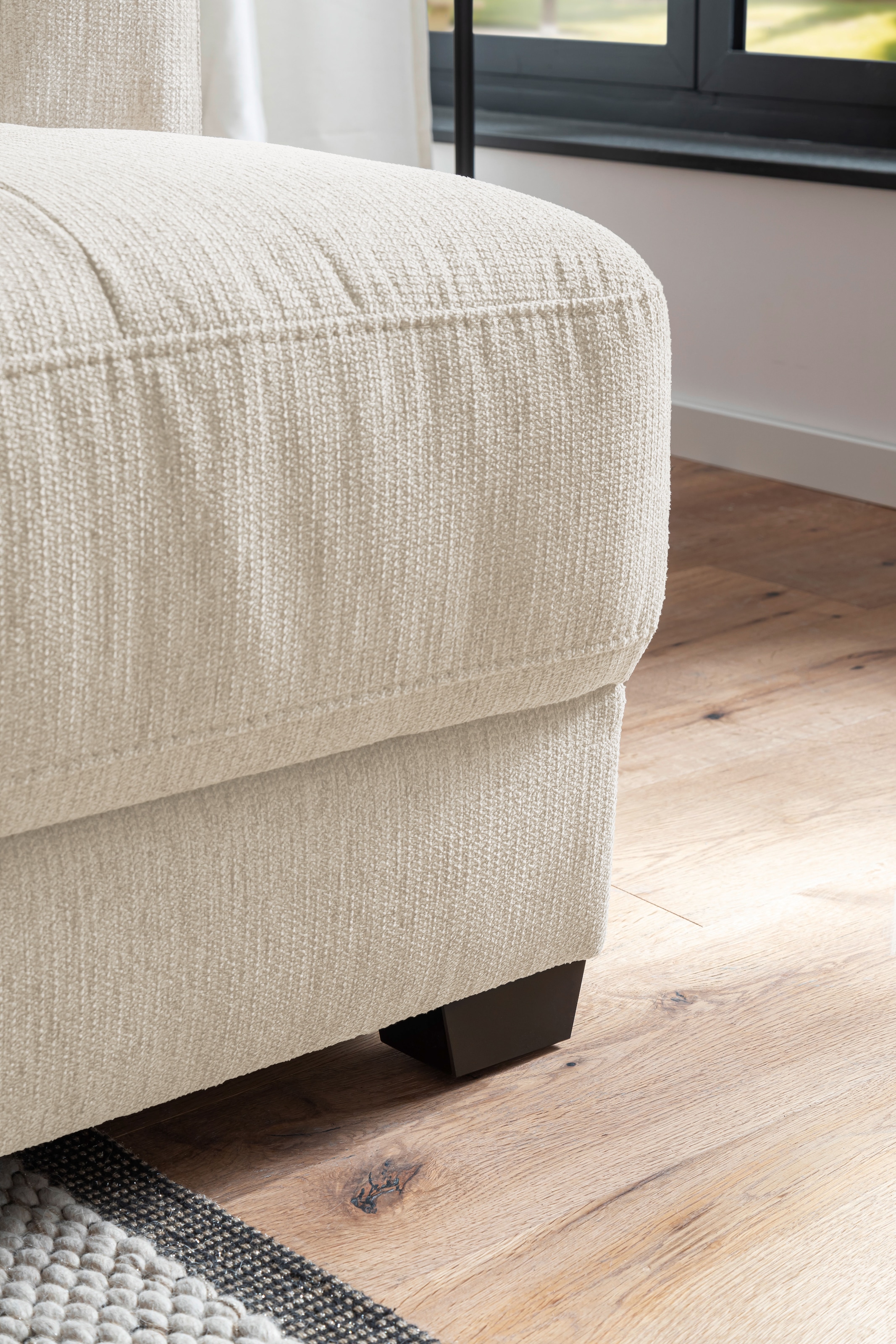 Mr. Couch Ecksofa »Pierre, L-Form mit Taschenfederkern«, mit DuraSpring-Taschenfederkern bis 140 kg belastbar
