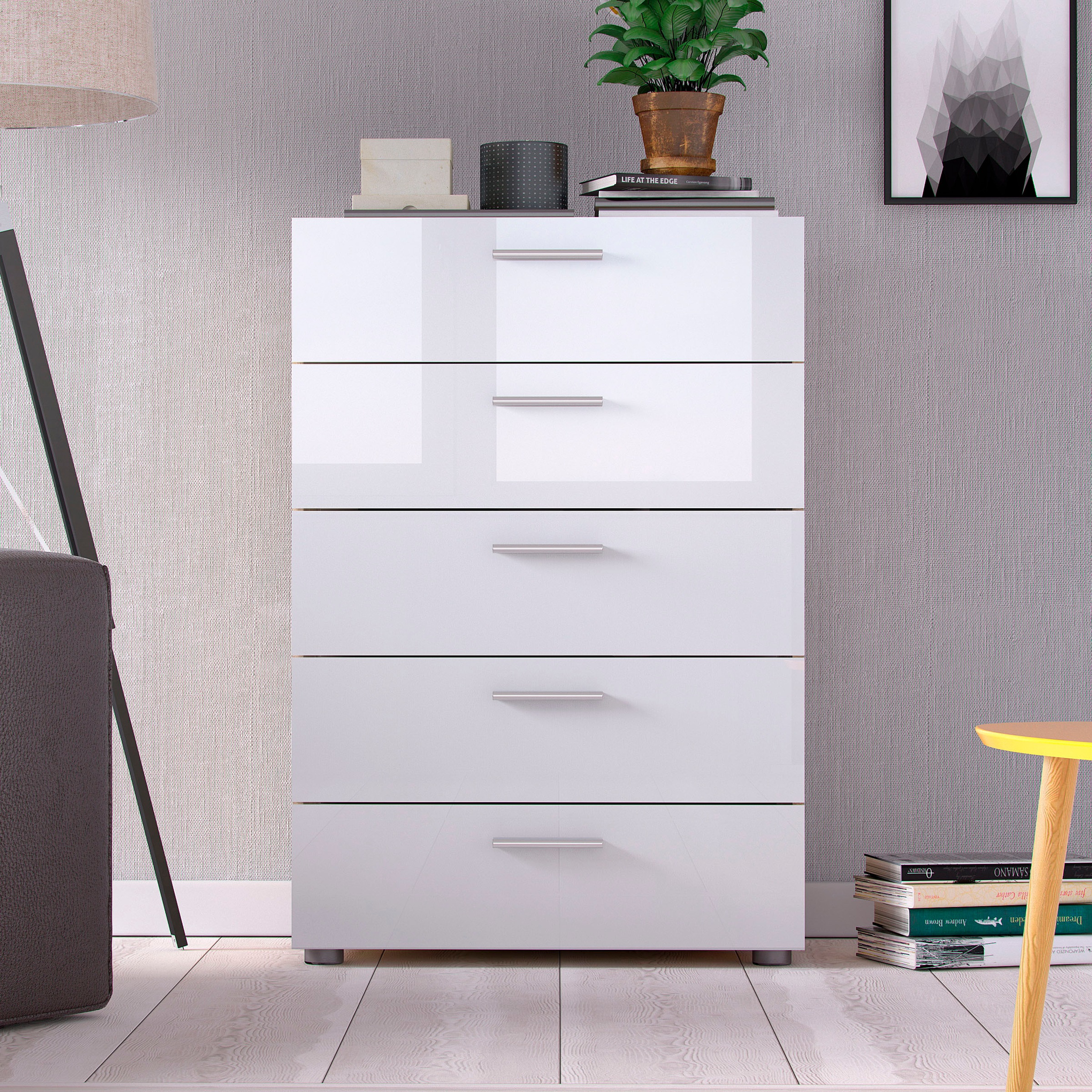 Home affaire Kommode "Pepe Highboard" Schubkastenkommode, Breite 70 cm, Höhe 102 cm