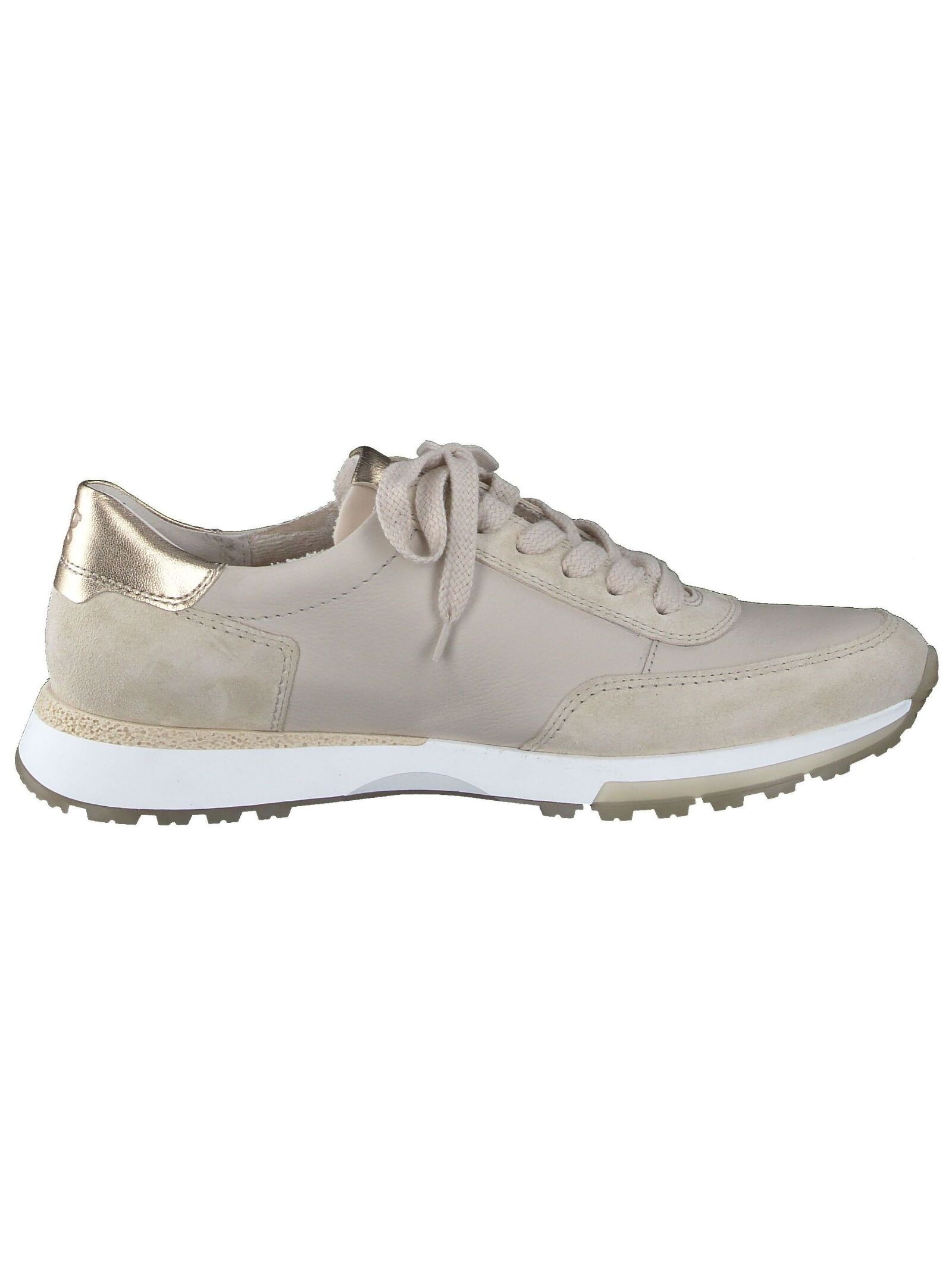 Sneaker PAUL GREEN "Paul Green Sneaker Leder", Damen, Gr. 37, beige, Leder, Schuhe Sneaker 3