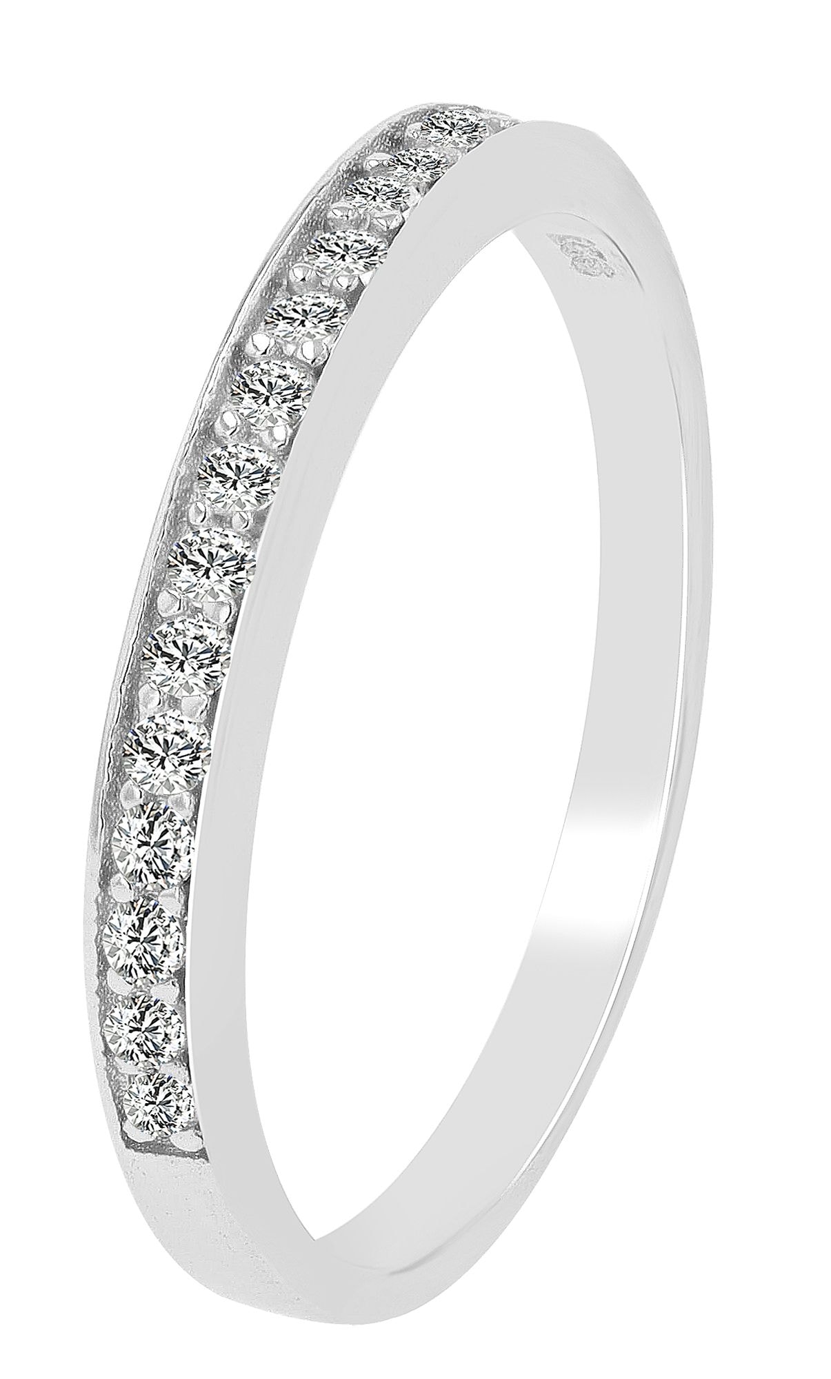 Fingerring ADELIA´S "Damen Ring aus 925 Silber mit Zirkonia" Gr. 56, silber, Fingerringe, Damen, 56, Silber 925 (Sterlingsilber), Fingerring