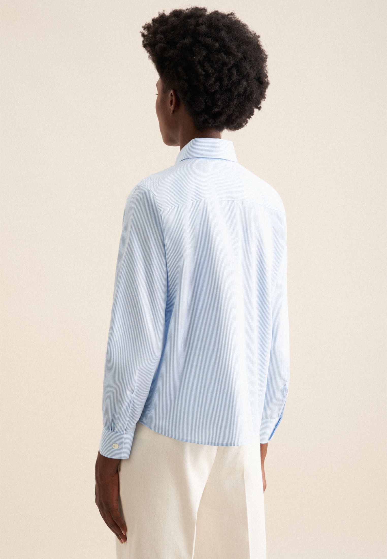 seidensticker Hemdbluse "Schwarze Rose" 1/1 Kragen Streifen günstig online kaufen