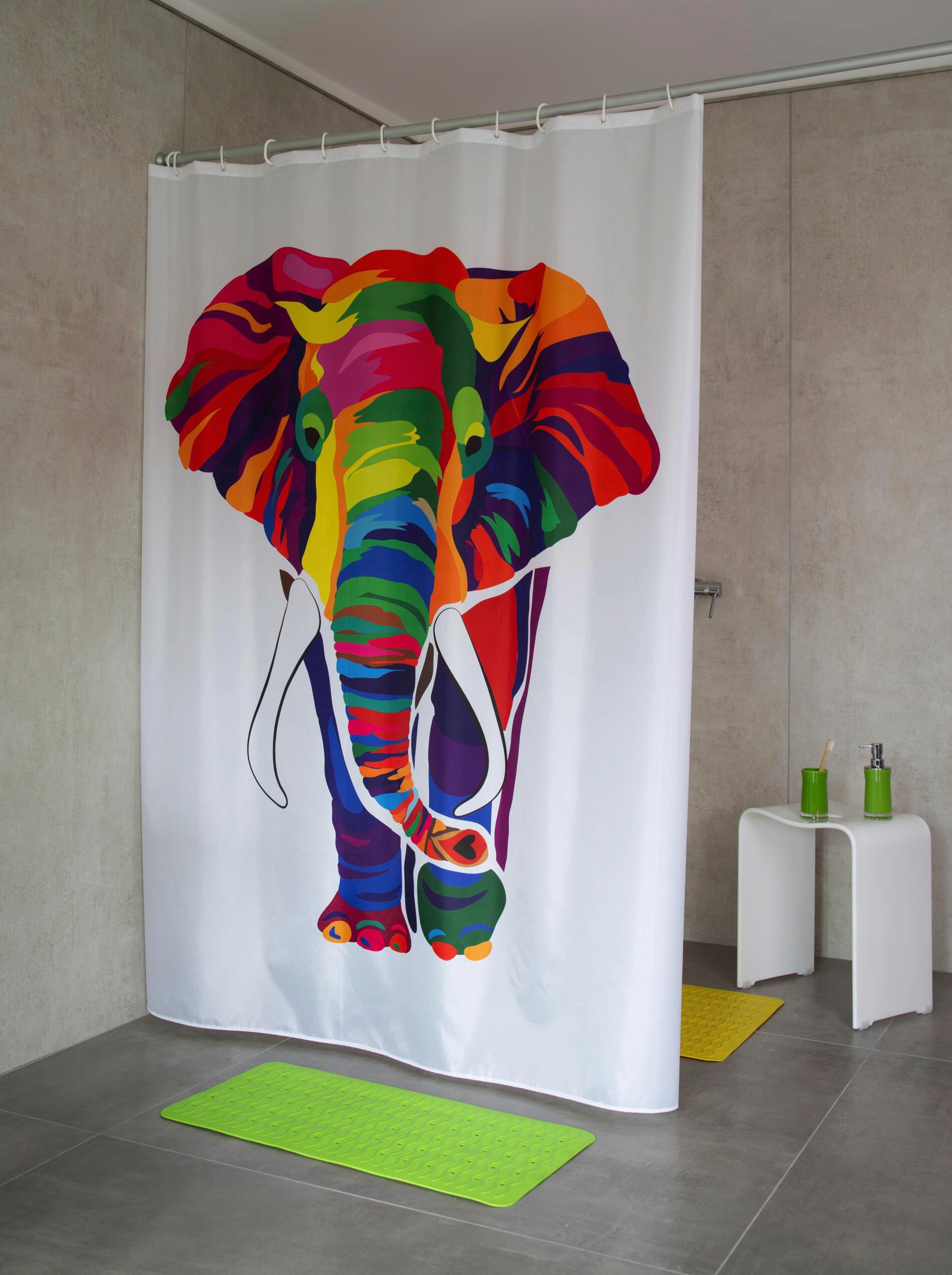 Ridder Duschvorhang »Elephant«, inkl. Duschvorhangringe