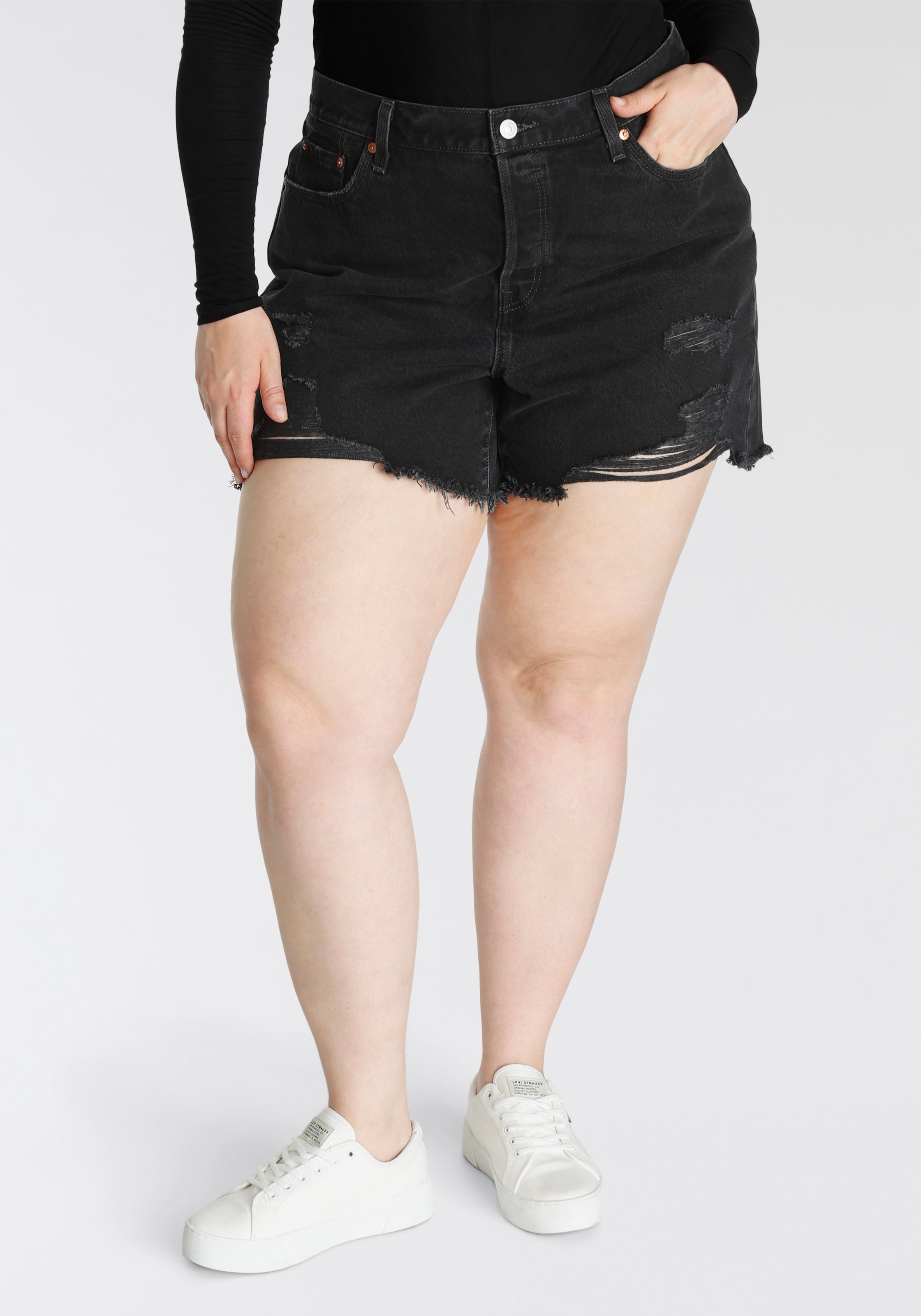 Levis Plus Jeansshorts "PL 501 ORIGINAL SHORT" günstig online kaufen