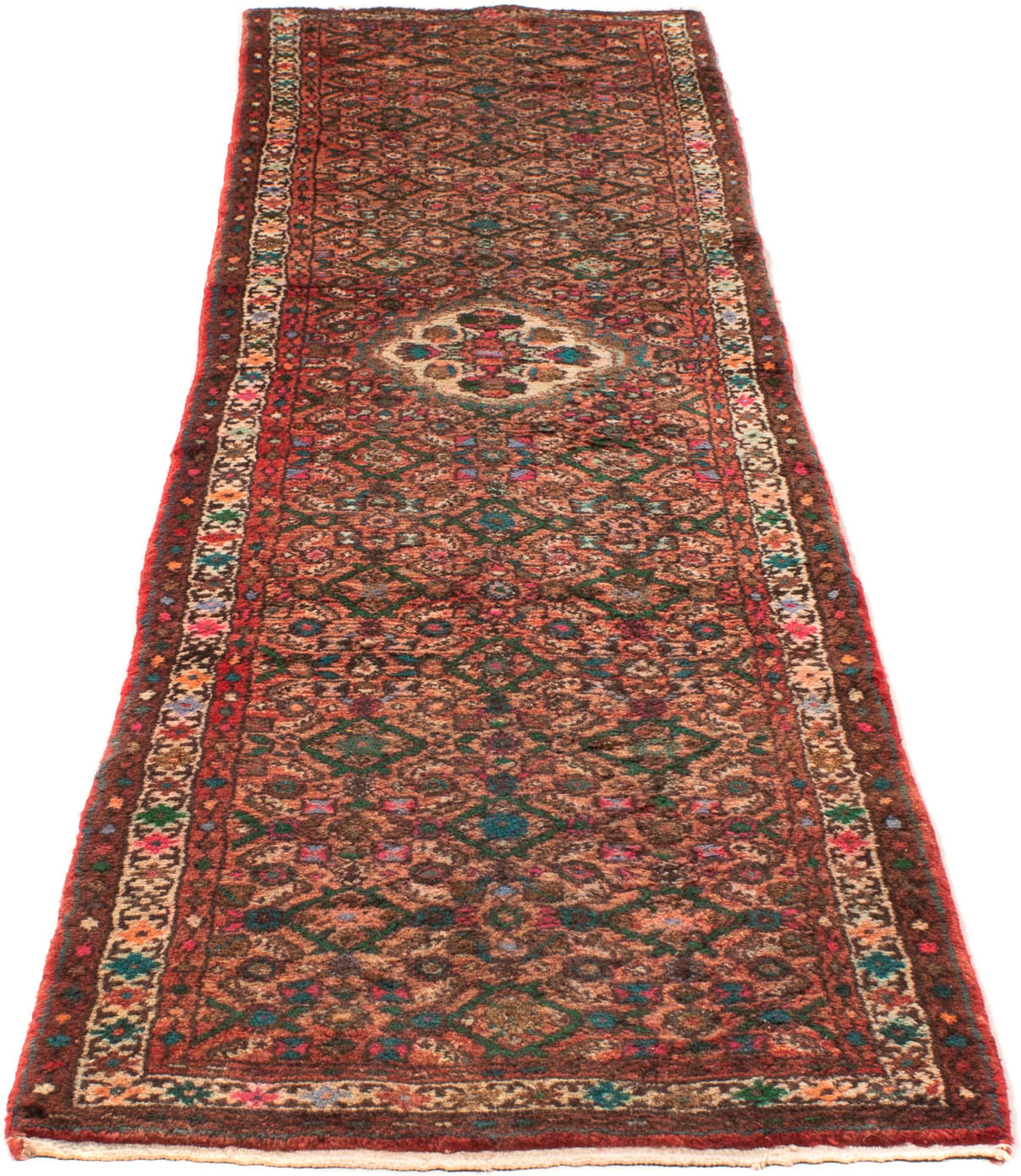 morgenland Orientteppich "Perser - Nomadic - 288 x 72 cm - hellrot", rechteckig, 10 mm Höhe, Wohnzimmer, Handgeknüpft, E