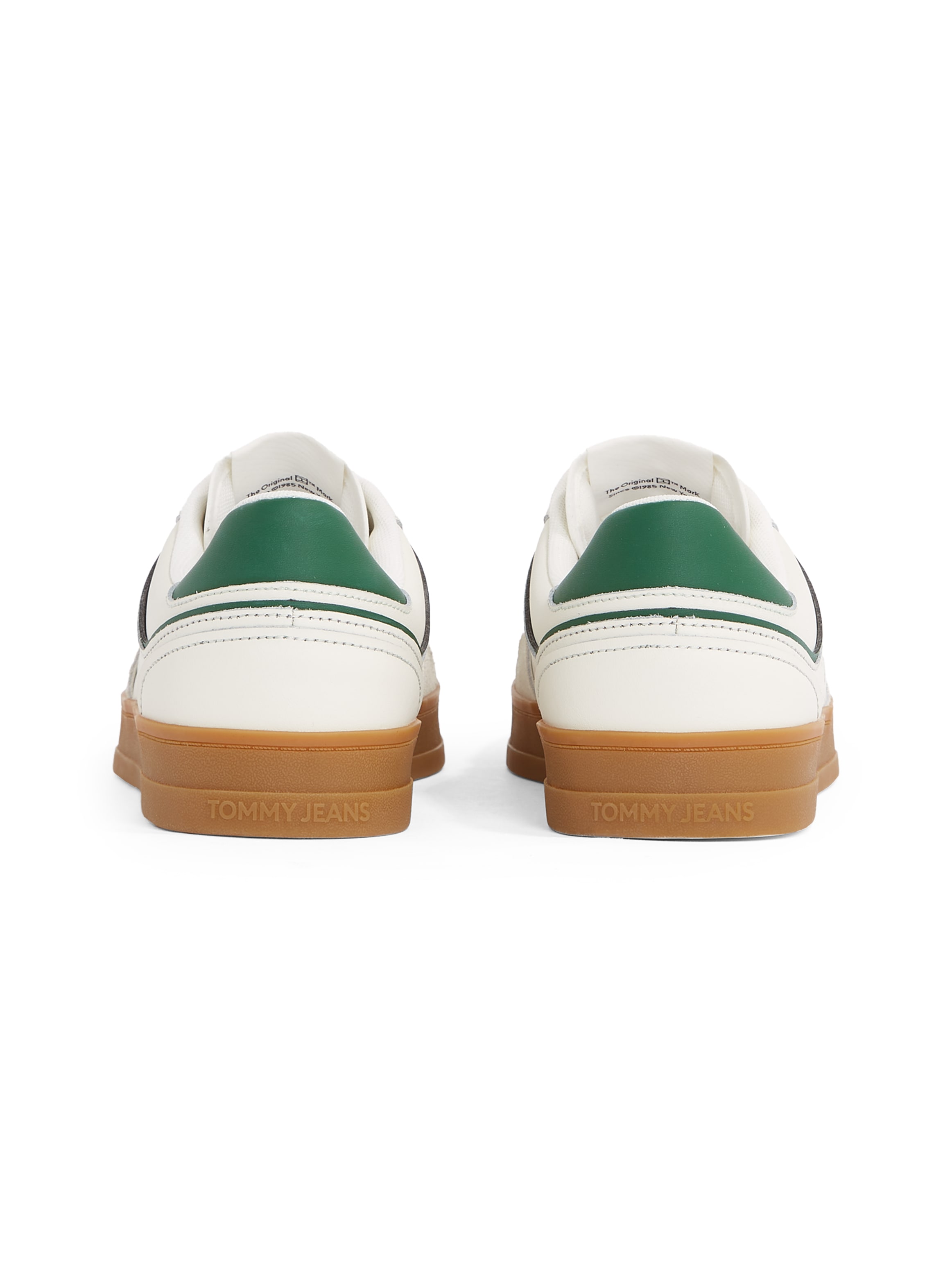 Tommy Jeans Sneaker »THE GREENWICH LEATHER«, Freizeitschuh, Halbschuh, Schnürschuh mit kontrastfarbenen Details