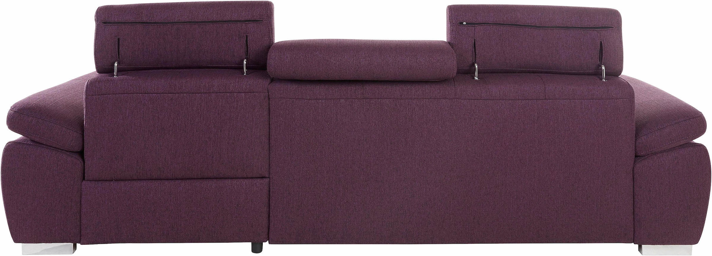 exxpo - sofa fashion Ecksofa »Spring, super bequem, mit Armteil- und Kopfteilfunktion«, L-Form, wahlweise mit Bettfunktion und Bettkasten