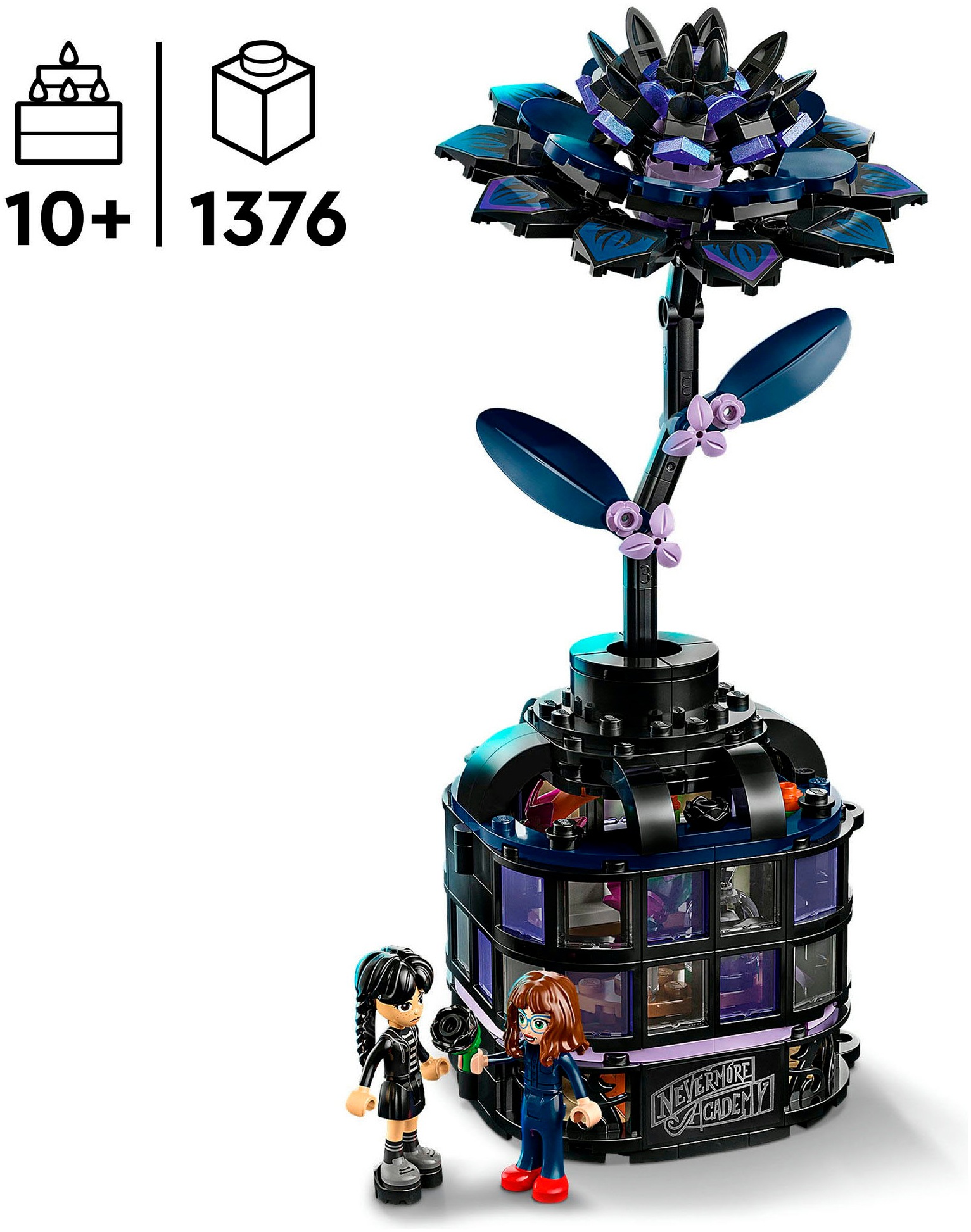 LEGO® Konstruktionsspielsteine »Schwarze Dahlie (76784), LEGO Wednesday«, (358 St.), Made in Europe