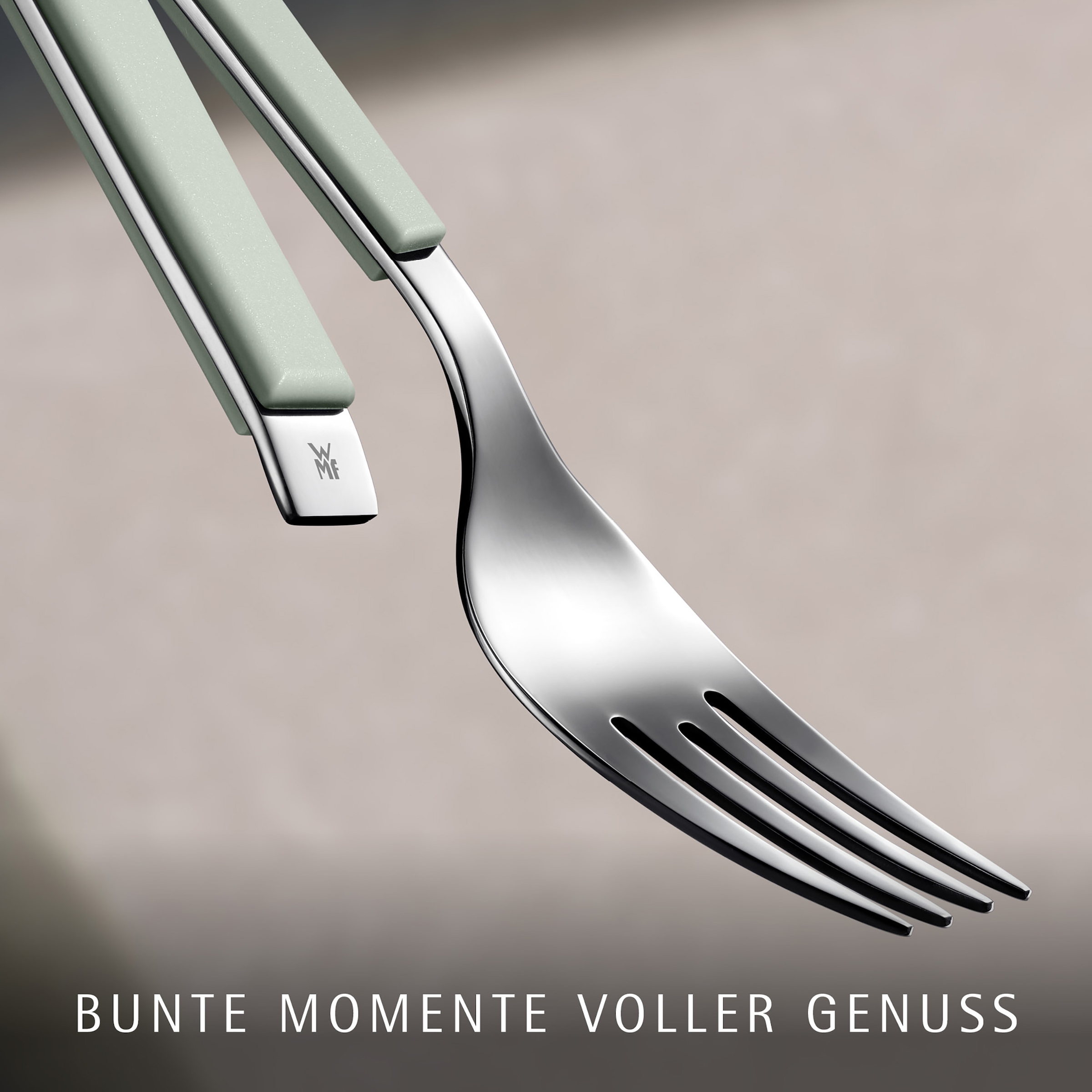 WMF Besteck-Set »Emotion« hochwertiger Cromargan Edelstahl, 6 Personen, robuste Kunststoffgriffe