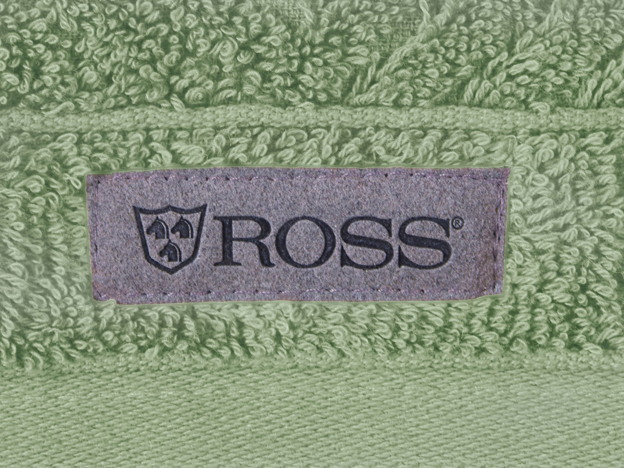 ROSS Handtuch »Smart«, (2 St.), Uni-Rippe mit Velourslabel