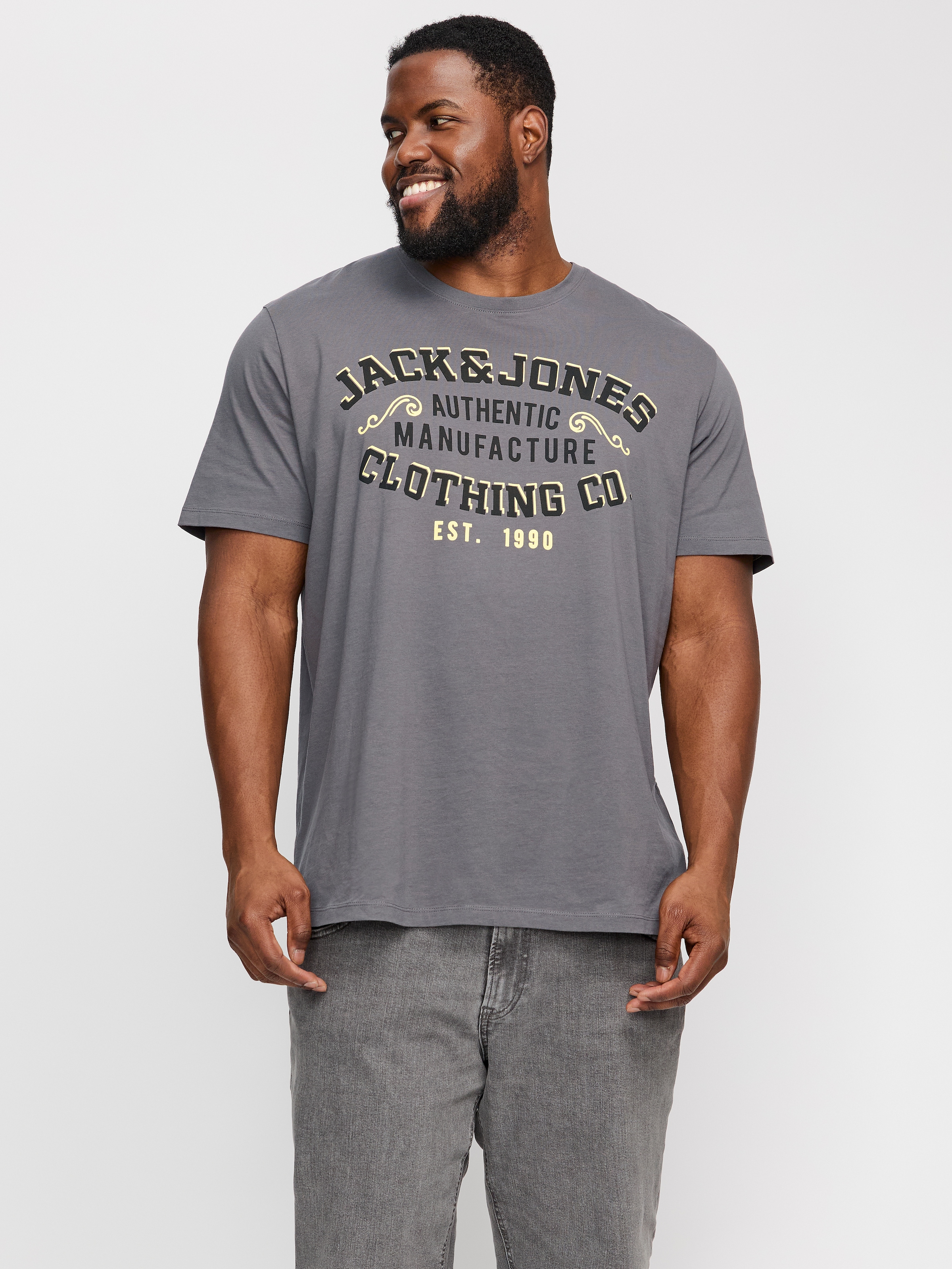 Jack & Jones PlusSize T-Shirt "JJELOGO TEE SS O-NECK 2 COL AW24 S PLS", mit günstig online kaufen