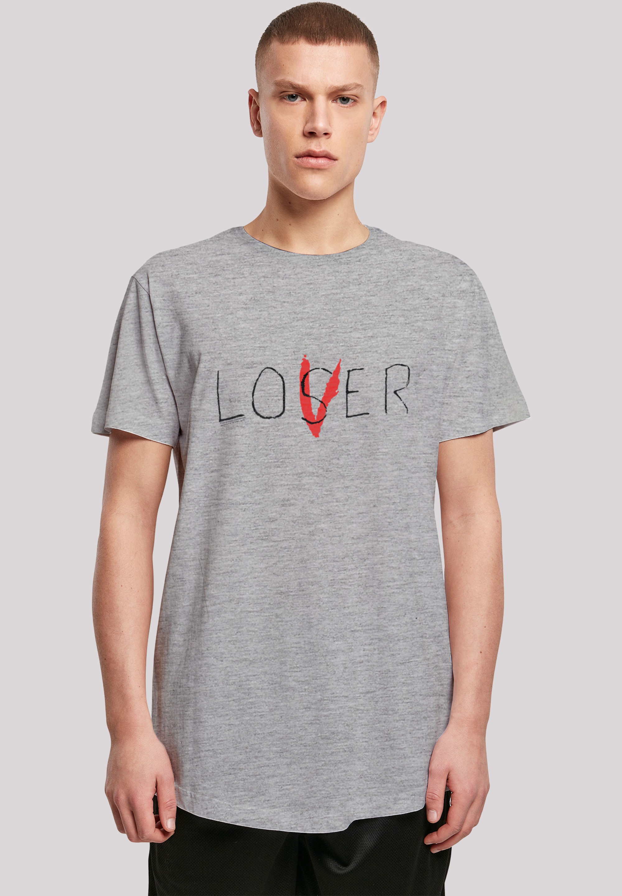 F4NT4STIC Kurzarmshirt »F4NT4STIC Herren IT Loser Lover and IT 2017 with Shaped Long Tee«, (1 tlg.)