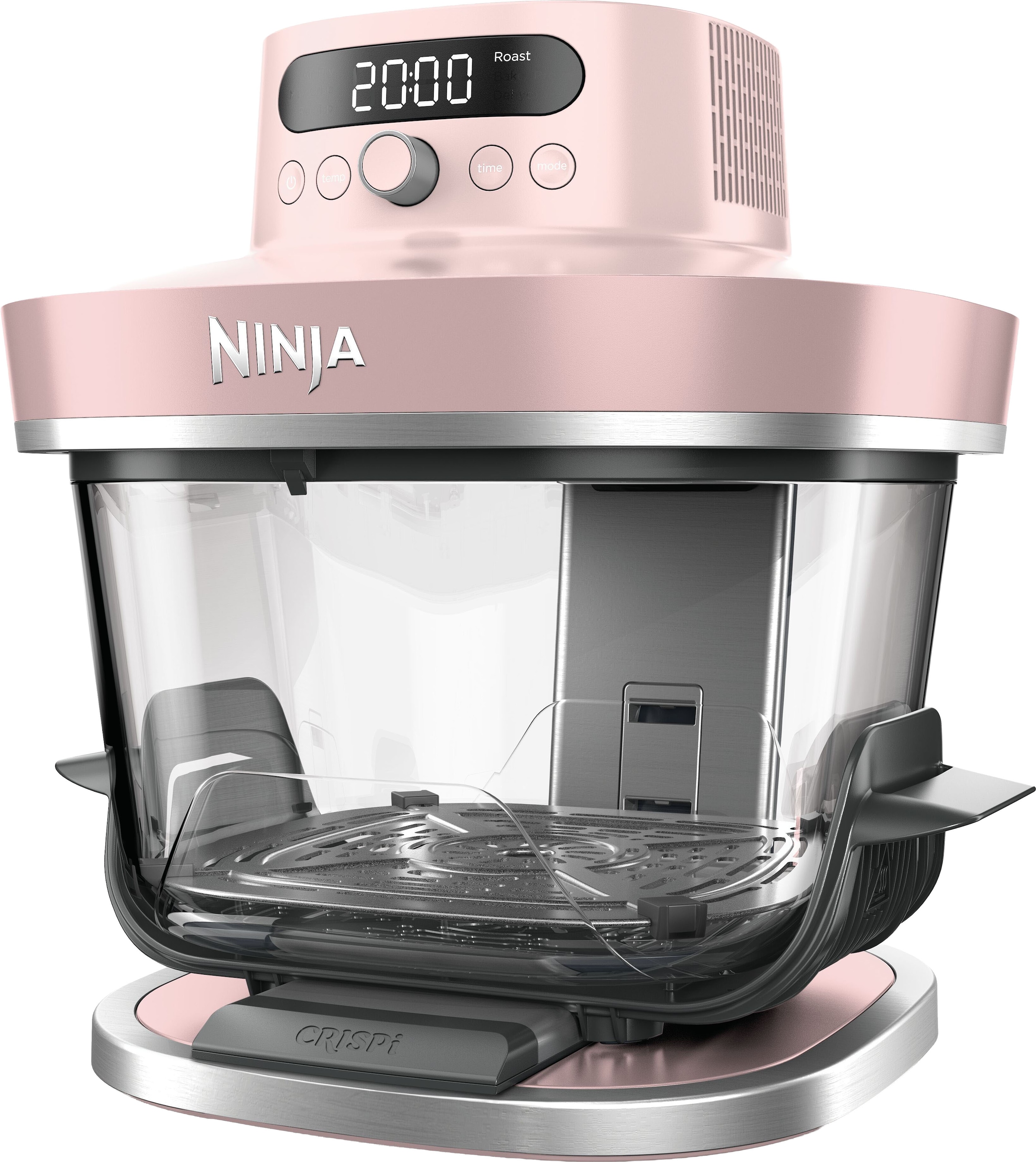 NINJA Heißluftfritteuse "CRISPi PRO 7-in-1 Glas-Air-Fryer - Beige AS101EULG", rosa, B:30,5cm H:33,2cm T:29,8cm, Fritteusen, 7 Kochfunktionen, Vorberei