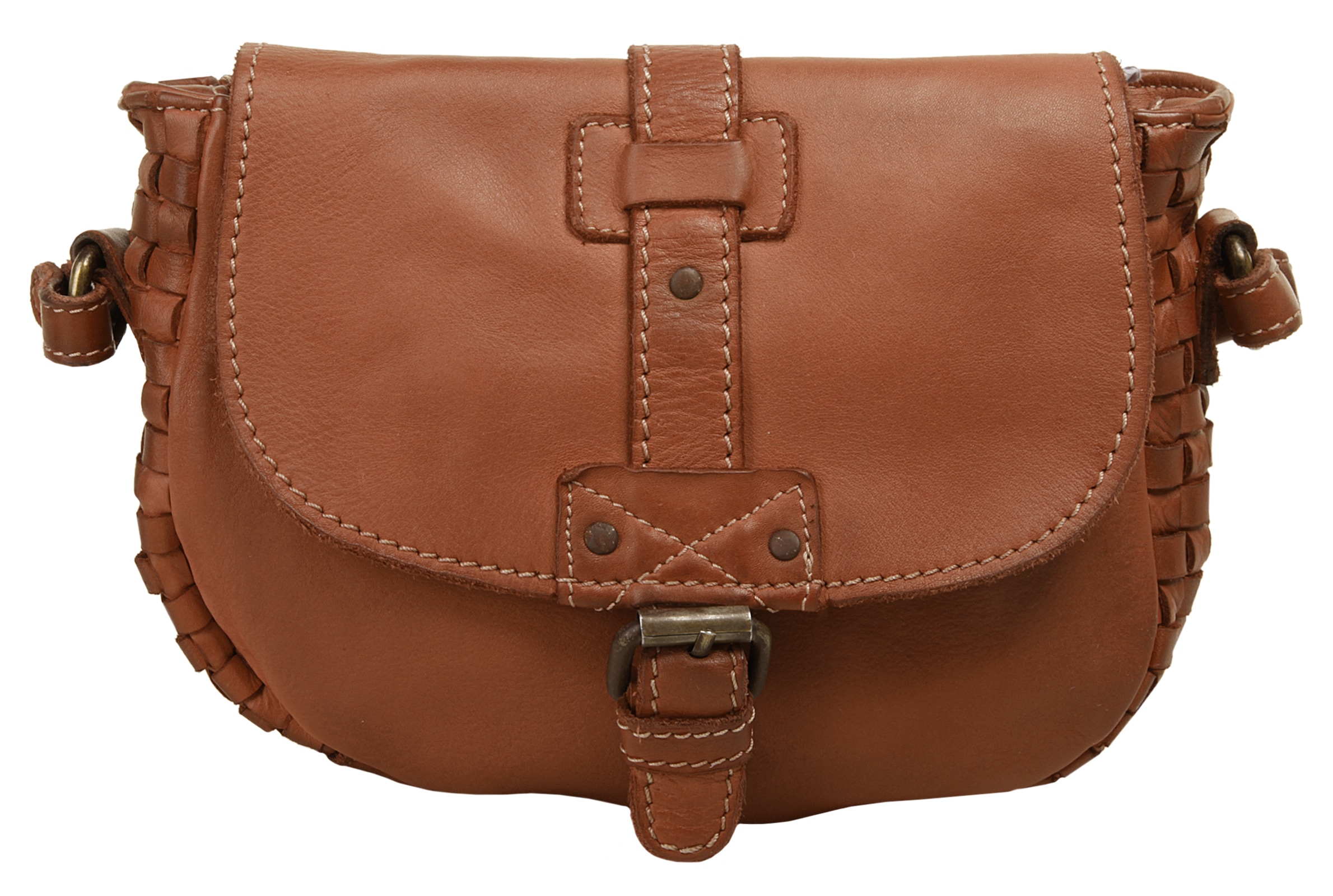 Cluty Umhängetasche, echt Leder, Made in Italy