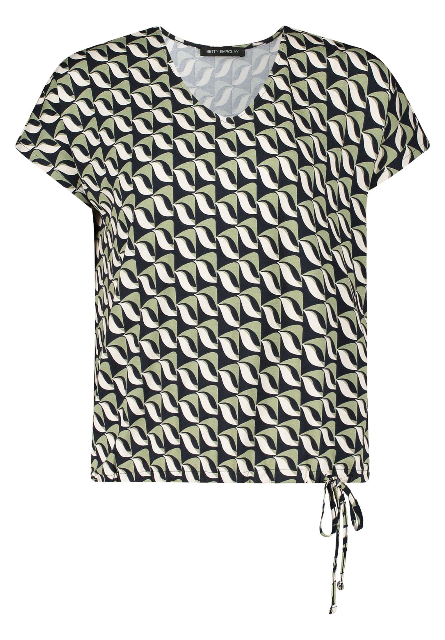 Betty Barclay Kurzarmshirt »Betty Barclay Printshirt mit V-Ausschnitt«, (1 tlg.)