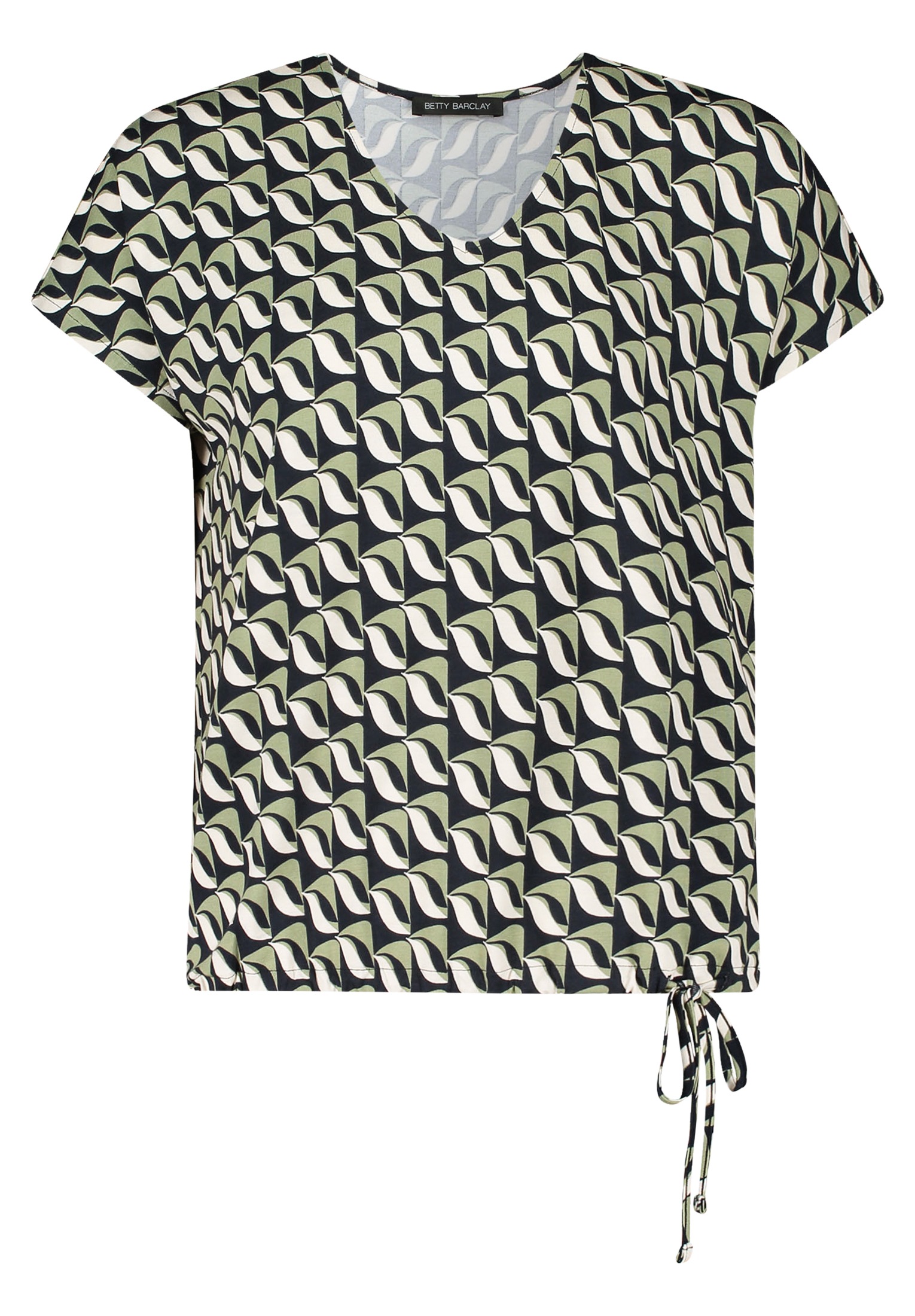 Betty Barclay Kurzarmshirt "Betty Barclay Printshirt mit V-Ausschnitt", (1 günstig online kaufen