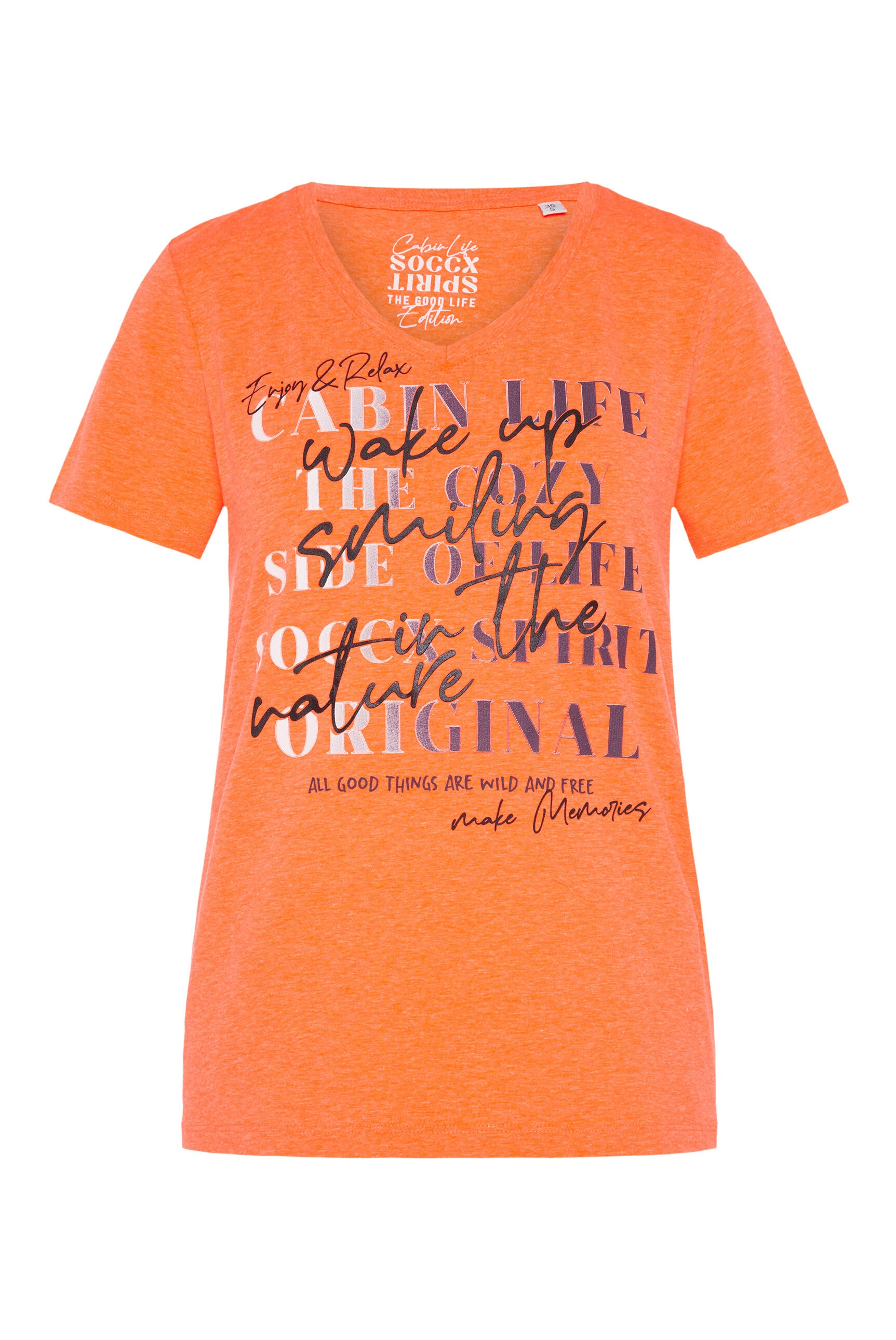 SOCCX V-Shirt, mit Baumwolle