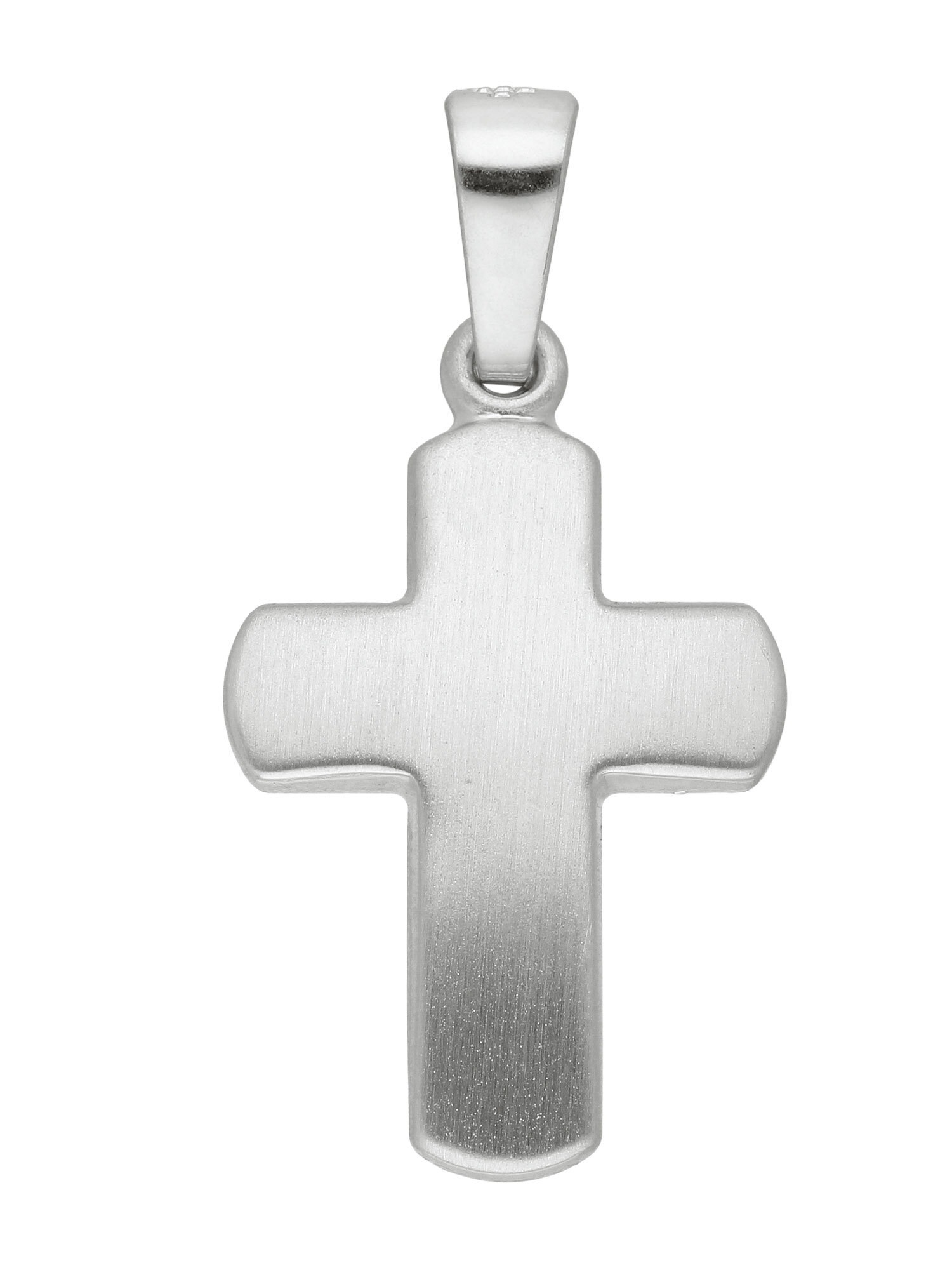 Kettenanhänger ADELIA´S "Damen Gold Schmuck 585 Weißgold Kreuz Anhänger", silber, Schmuckanhänger, Damen, Gold, Kettenanhänger, Goldschmuck für Damen & Herren