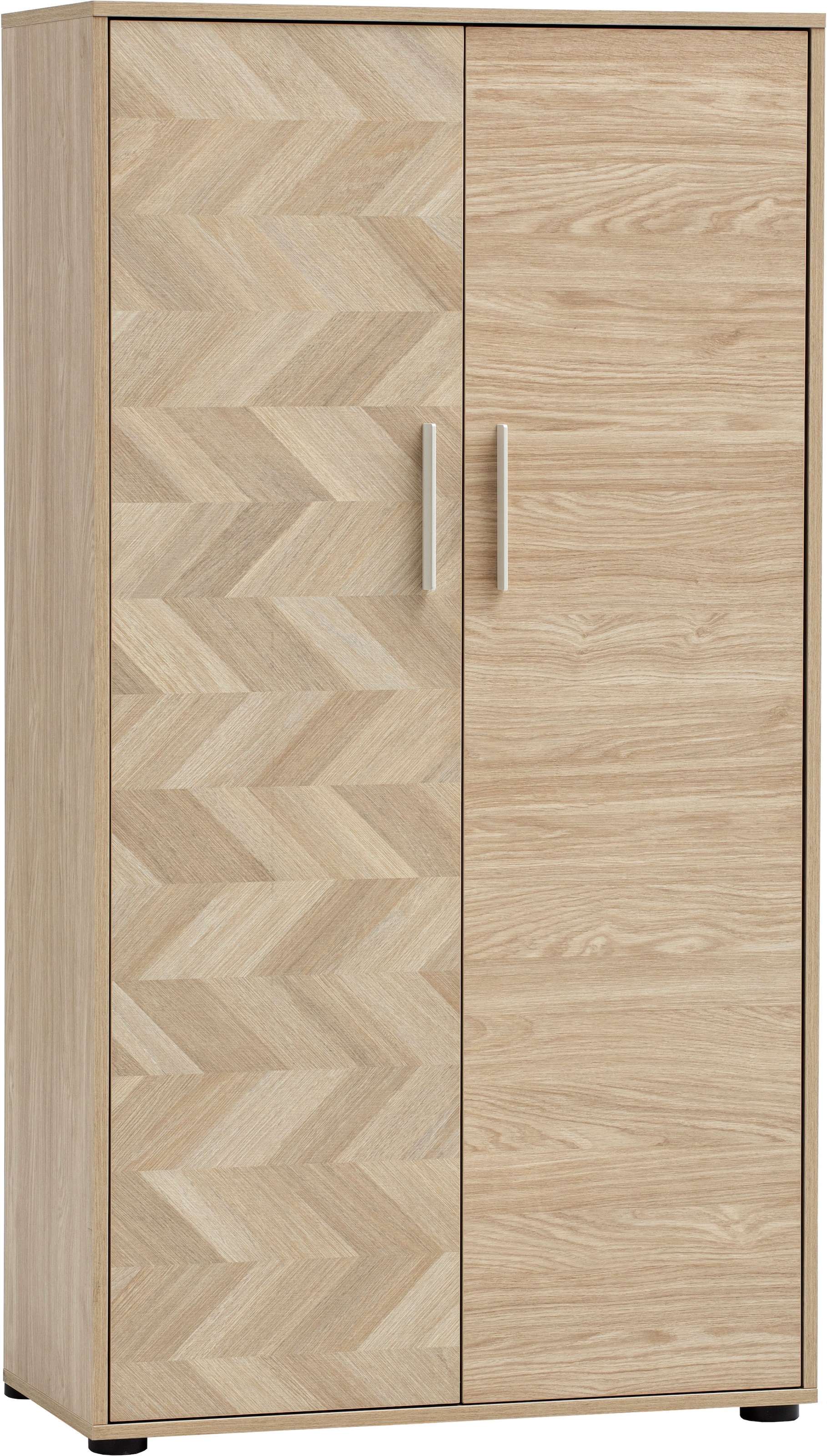 Schildmeyer Aktenschrank "AREZZO, Höhe 150 cm, 2 Türen, Fischgräten Dekor, MADE IN GERMANY" 1 Stk. tlg. Linke Tür in Fischgräten Dekor, MADE IN GERMANY