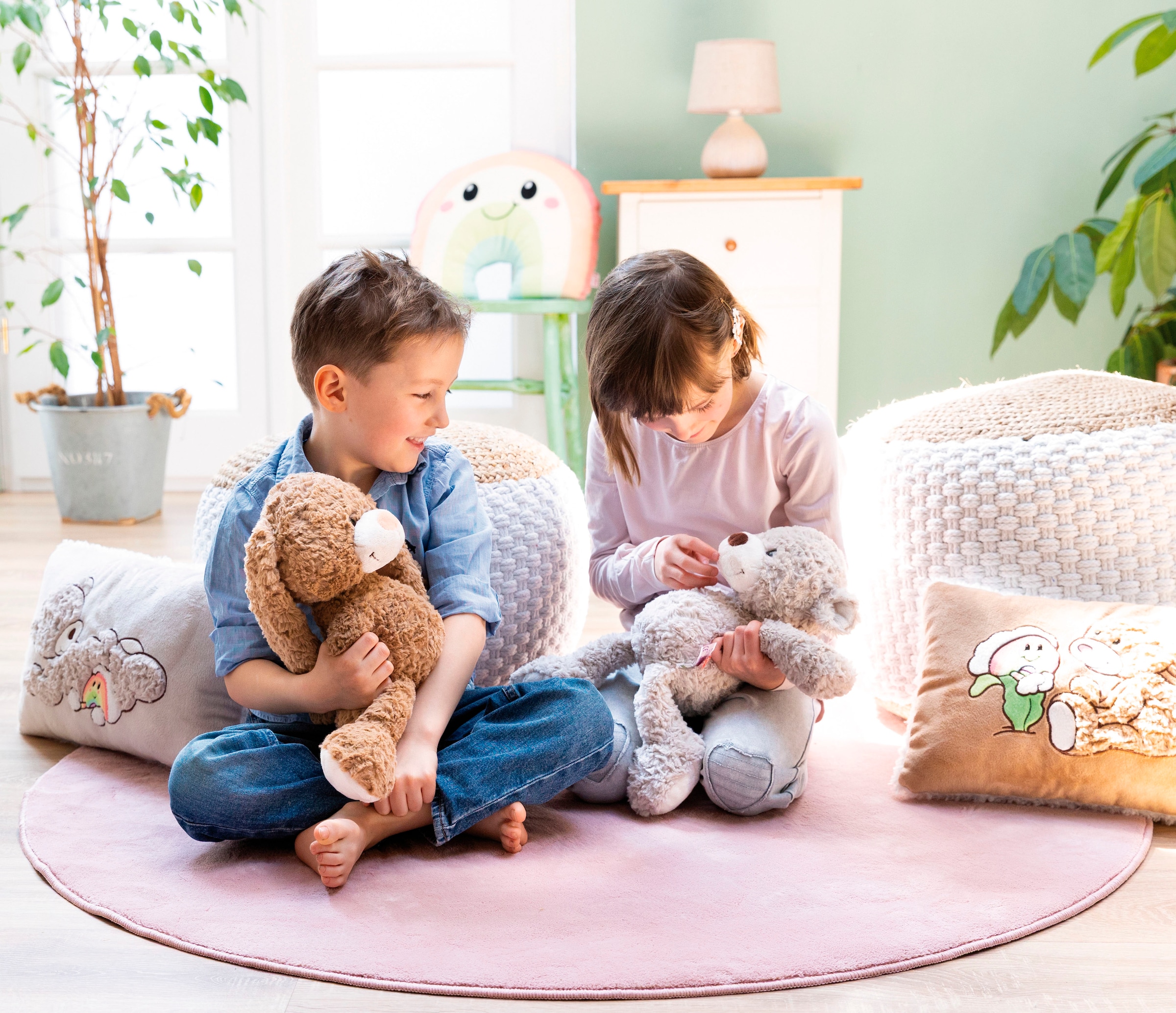 Nici Kuscheltier »Classic Bear, Hase Lopino, 35 cm schlenkernd«, schlenkernd; enthält recyceltes Material (Global Recycled Standard)