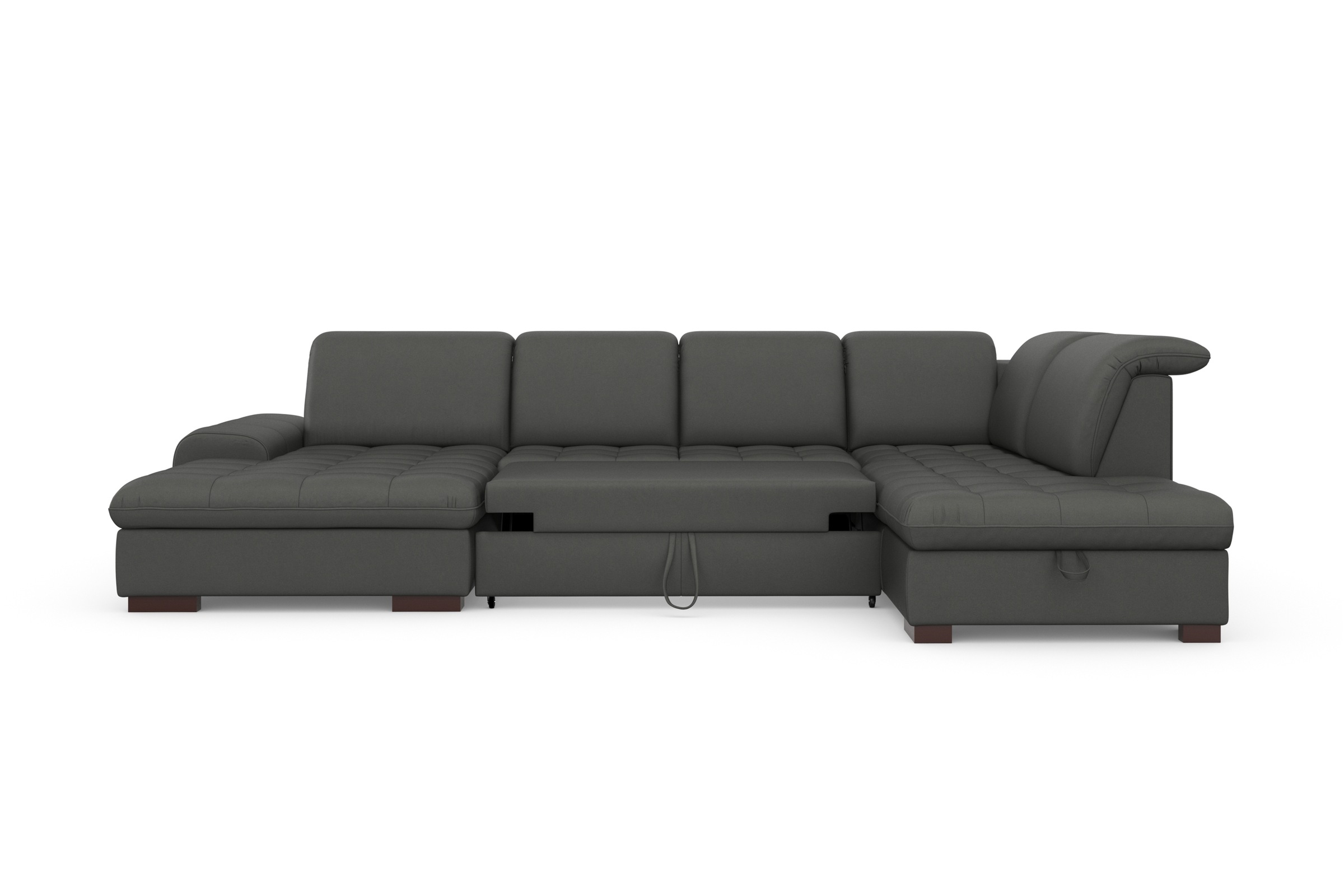 sit&more Wohnlandschaft »Luxor U-Form«, wahlweise mit Bettfunktion, Bettkasten und Kopfteilverstellung