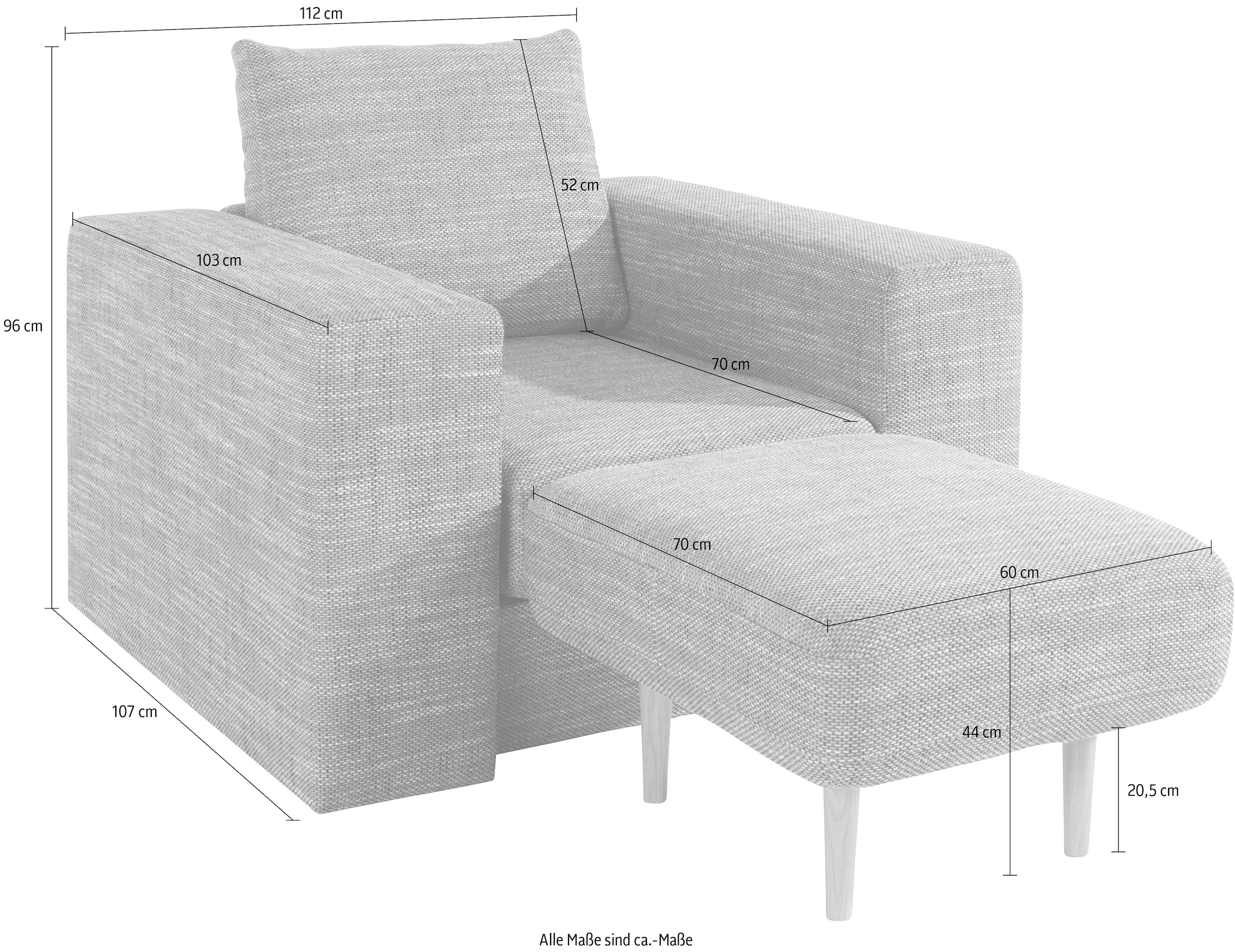 LOOKS by Wolfgang Joop Sessel »Looksv« Verwandlungssessel: aus Sessel wird Sessel mit Hocker