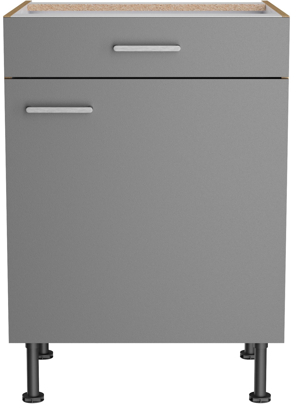 KOCHSTATION Unterschrank »KS-Lucy« Breite 60 cm, höhenverstellbare Füße, Soft-Close
