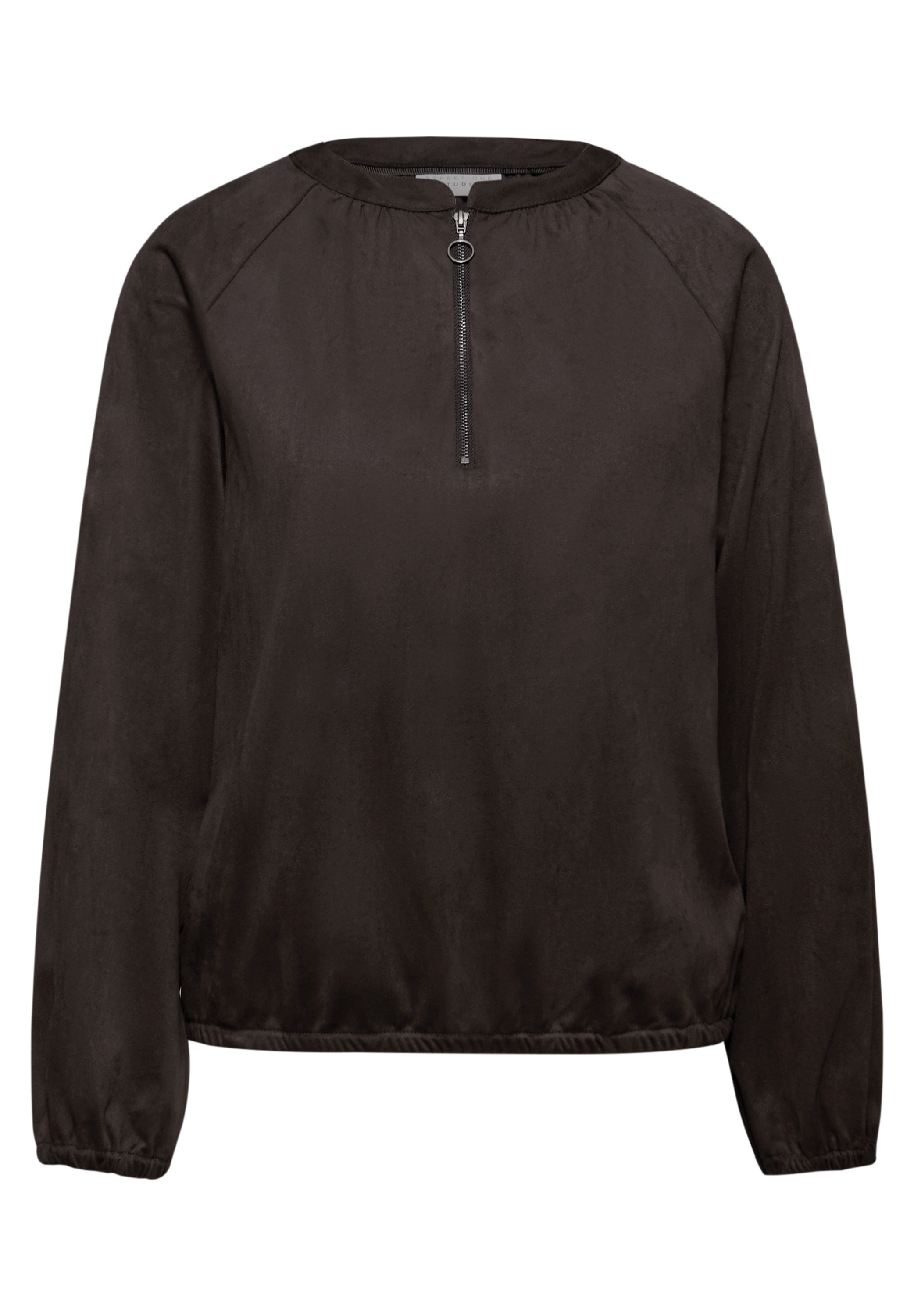 STREET ONE STUDIO Langarmbluse in Unifarbe