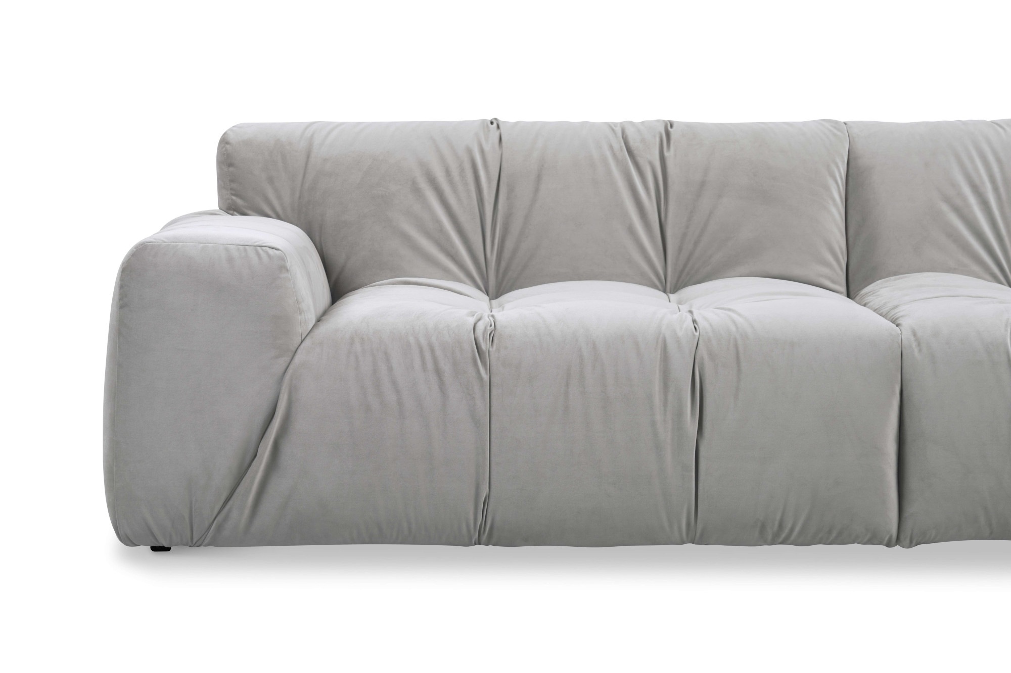 INOSIGN 3-Sitzer »Calmara, Breite 286 cm, weicher Lounge-Sitzkomfort«, bodentief, Samt oder Chenille, mit Knopfsteppung