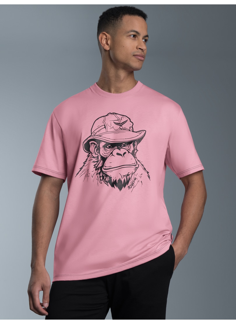 Trigema T-Shirt »TRIGEMA T-Shirt mit Affen-Printmotiv«, (1 tlg.)