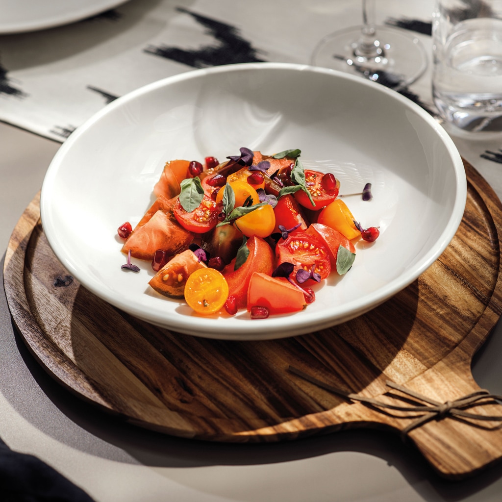 Villeroy & Boch Servierplatte »Antipastiplatte Artesano Original ø 28 cm braun«