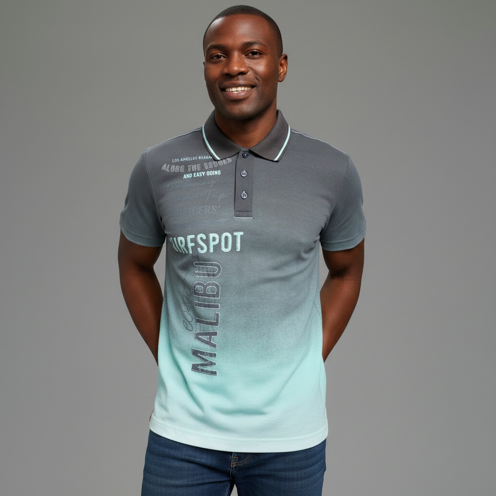 KangaROOS Poloshirt schmale Passform, Halbarm, Casual Stil
