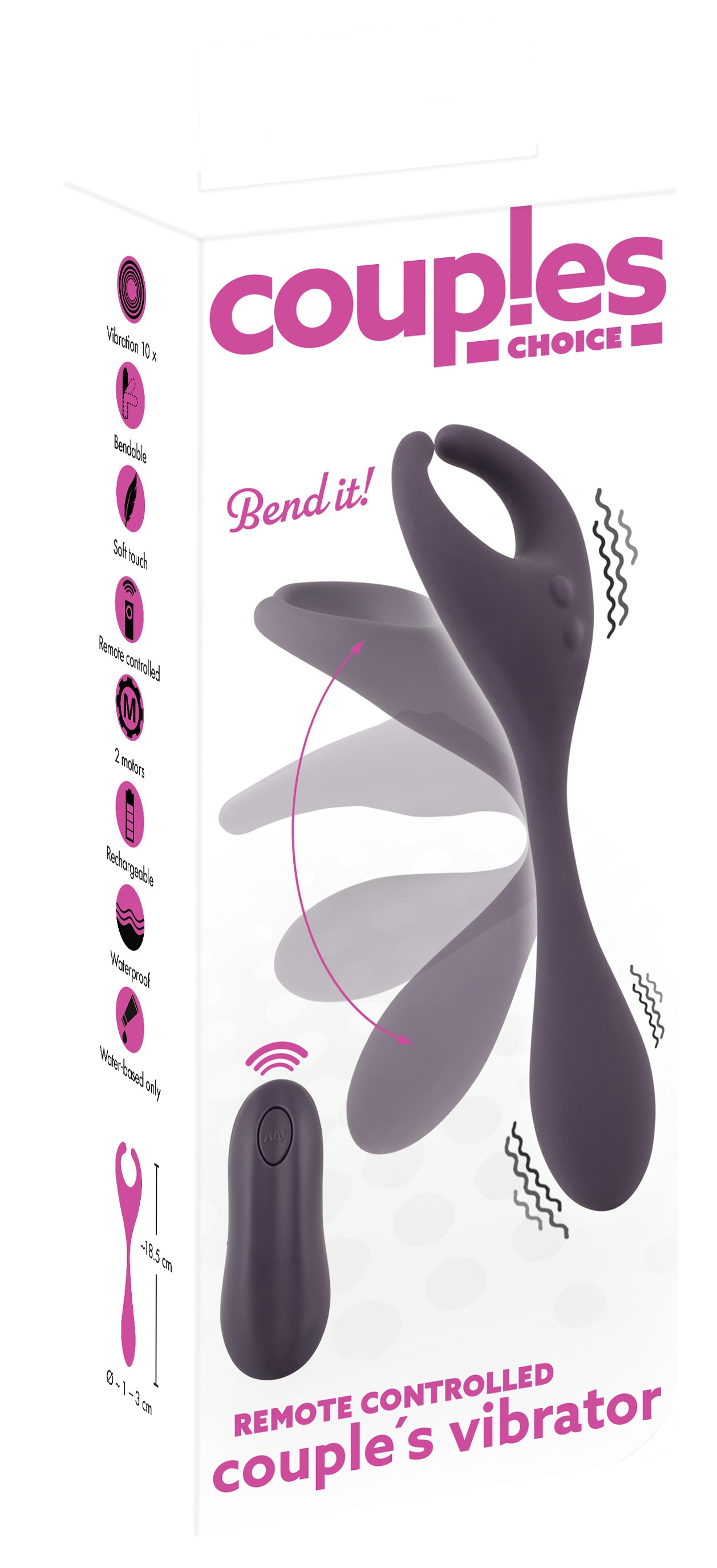 coup!es choice Vibrator »Vibrator Remote Controlled Couple's Vibrator«