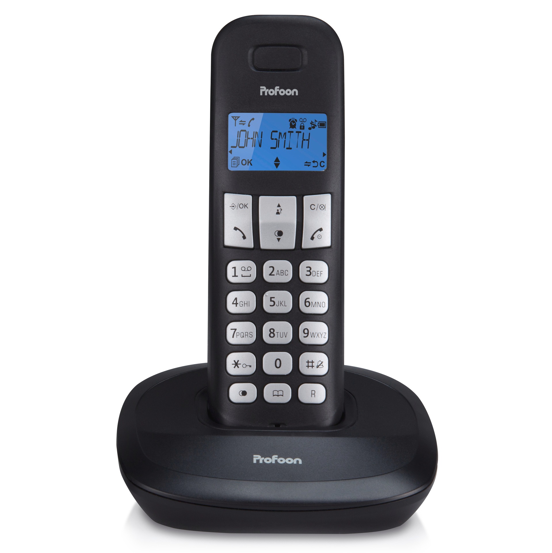 Profoon Schnurloses DECT-Telefon »DECT-Telefon Set mit 3 Mobilteilen und Ladeschale«, (Mobilteile: 3)