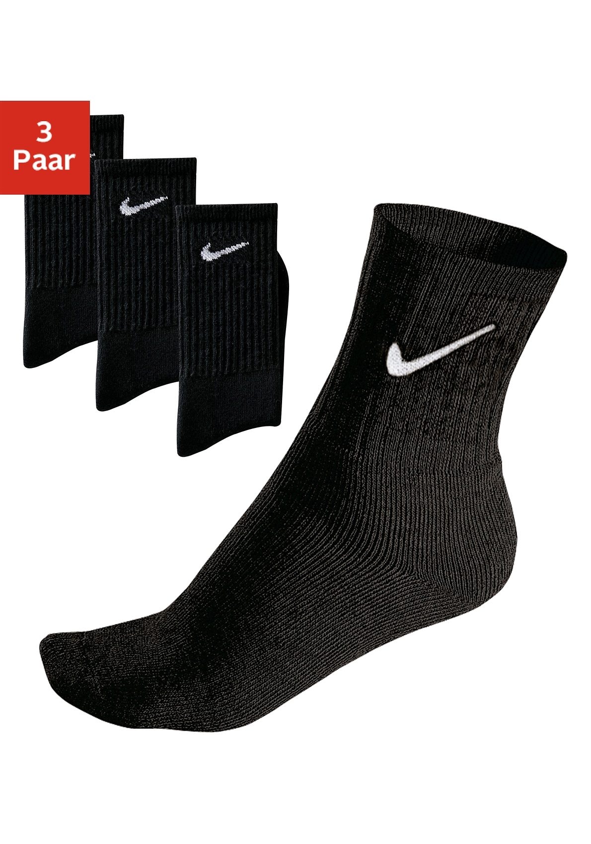 Nike Sportsocken 3 Paar tlg. mit Frottee günstig online kaufen