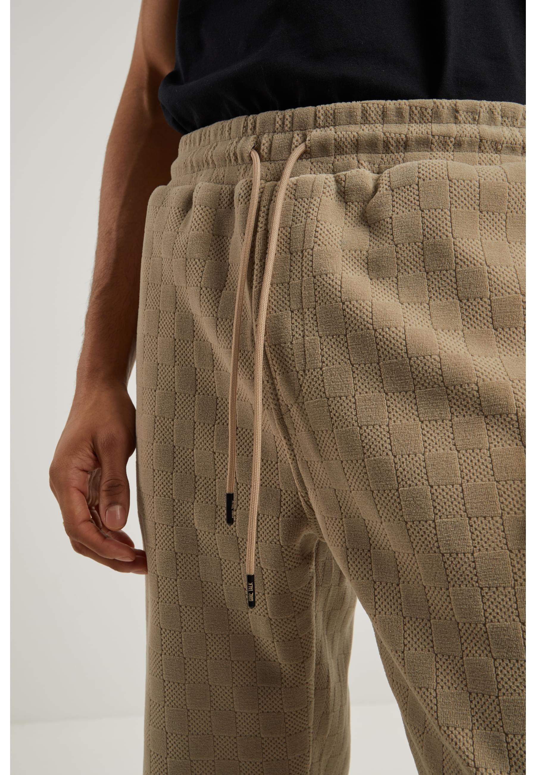 URBAN CLASSICS Jogginghose »Urban Classics Jacquard Velvet Wide Sweatpants«, (1 tlg.)