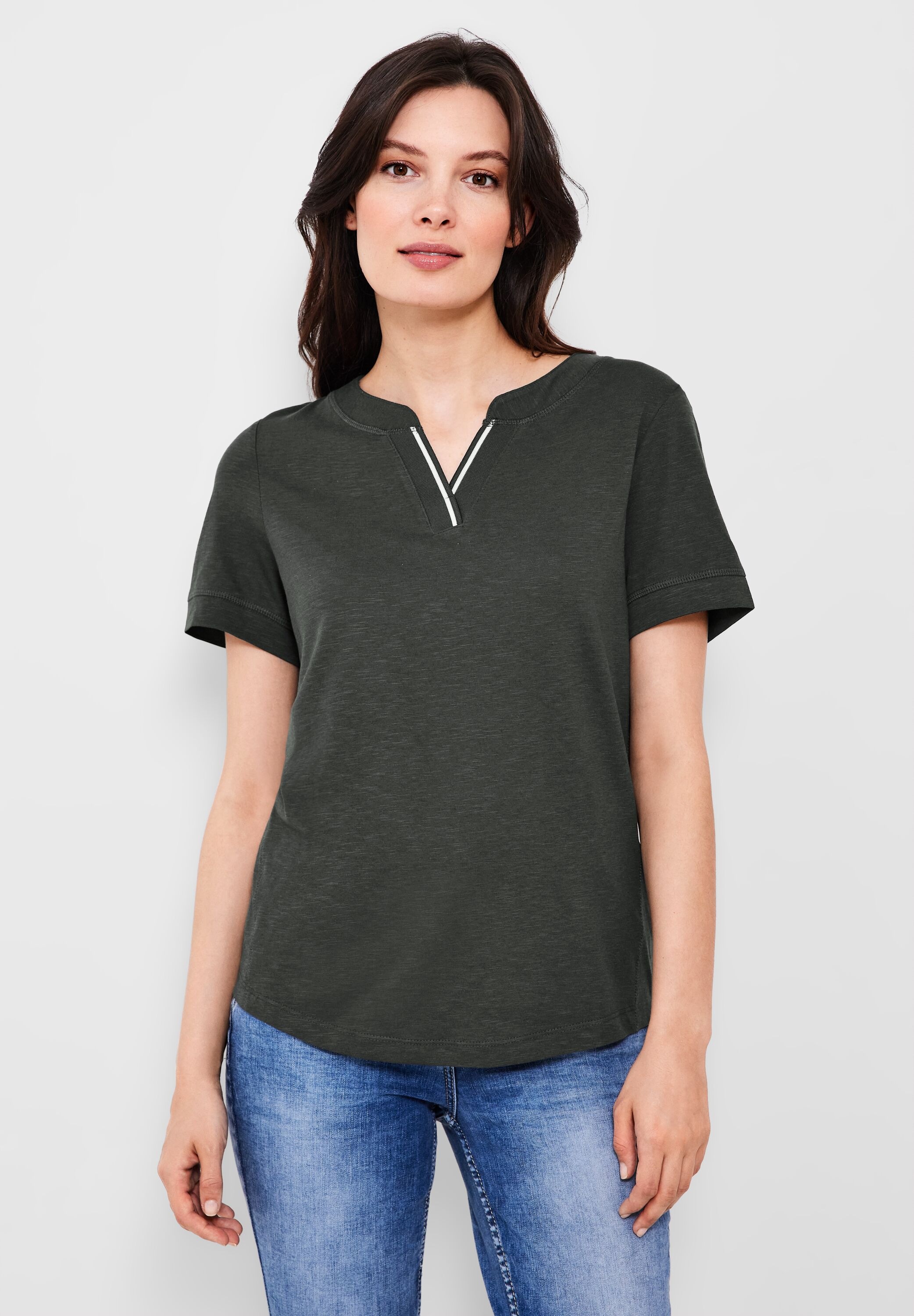 Cecil T-Shirt, in BAUR Unifarbe | für kaufen
