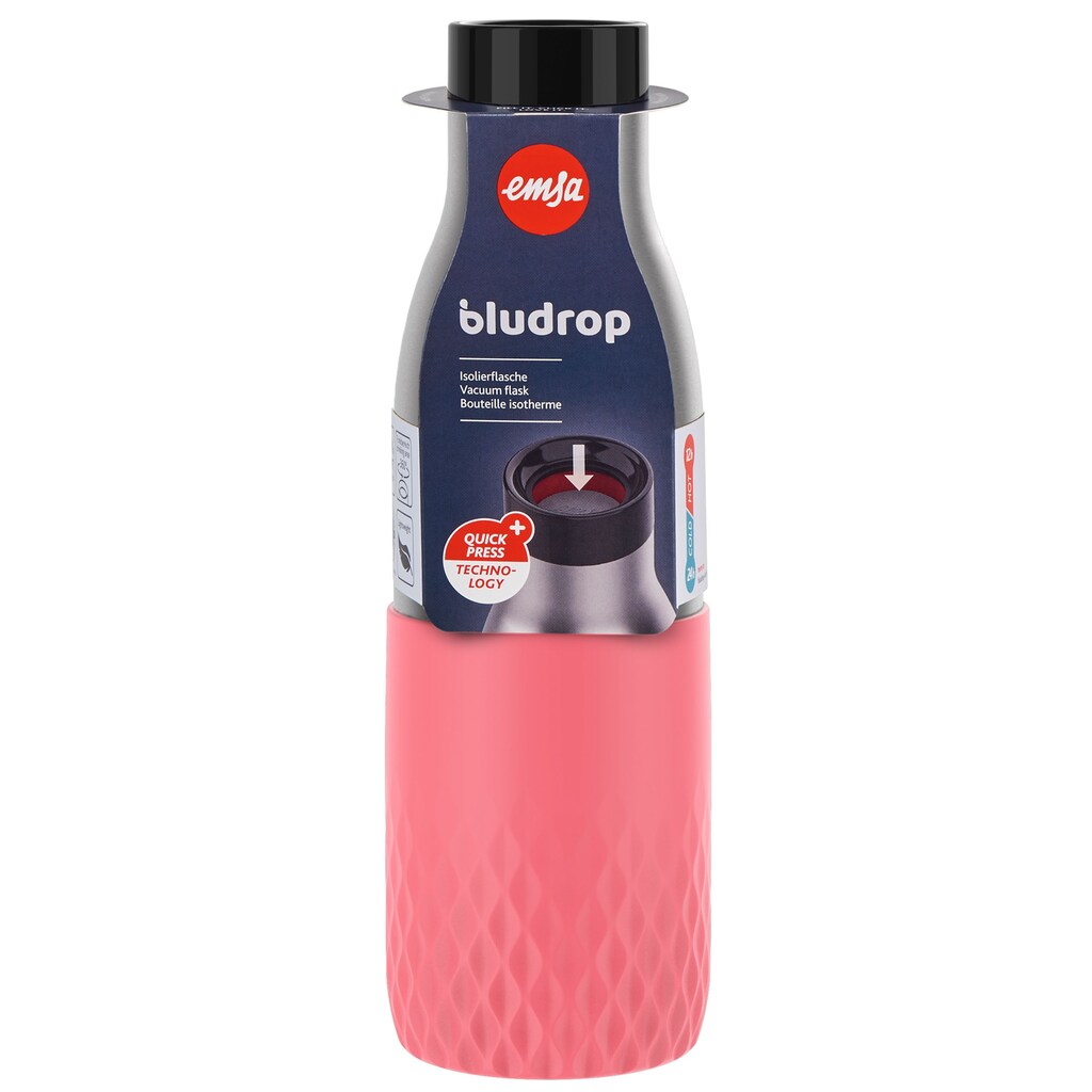 Emsa Trinkflasche »Bludrop Sleeve«, (1 tlg.)