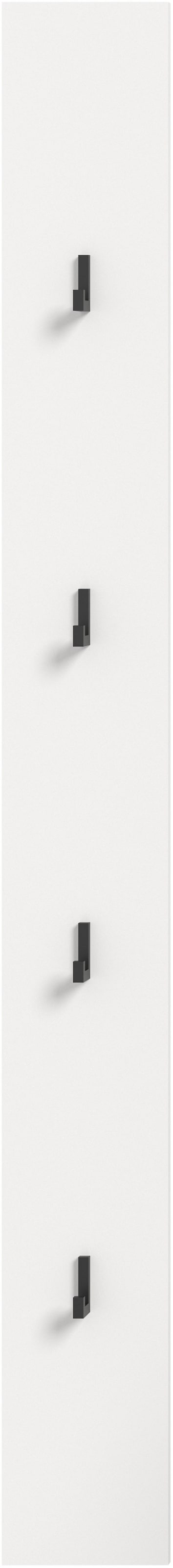 INOSIGN Hakenleiste »VICENZA, TOPSELLER!, Höhe 150cm, 4 schwarze Haken«, Paneel, Wandpaneel, Paneel, Wandhaken, Wandboard