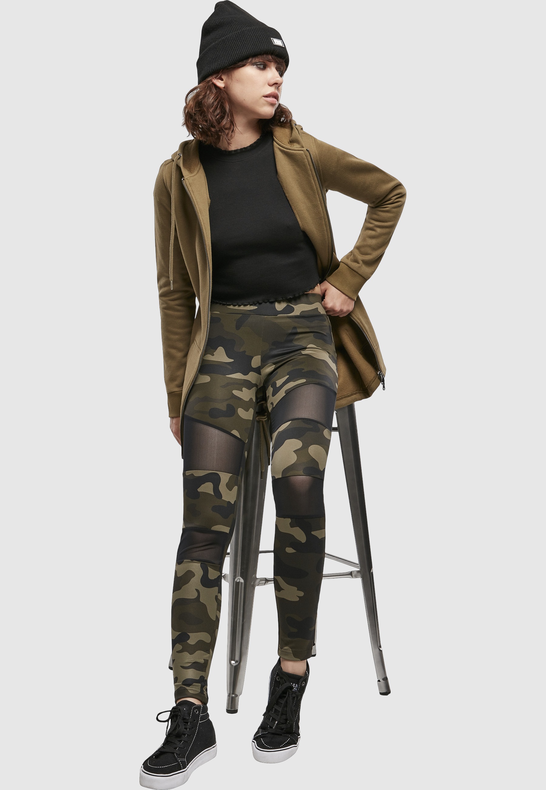 URBAN CLASSICS Sweatjacke »Urban Classics Damen Ladies Sweat« 1 Stk.