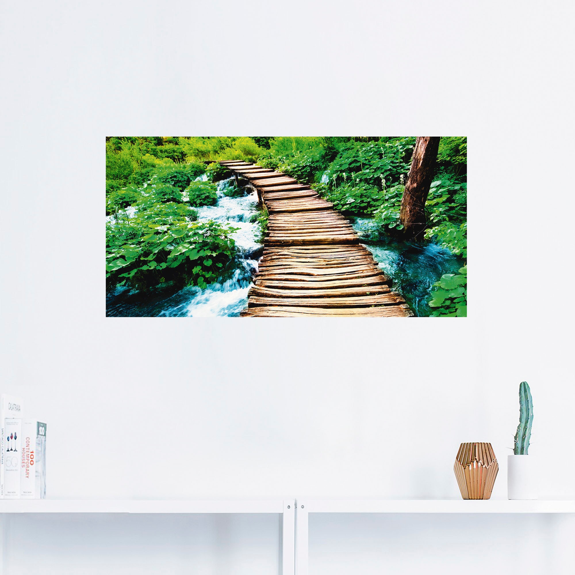 Artland Wandbild "Strandpromenade", Gewässer, (1 St.), als Alubild, Outdoor günstig online kaufen