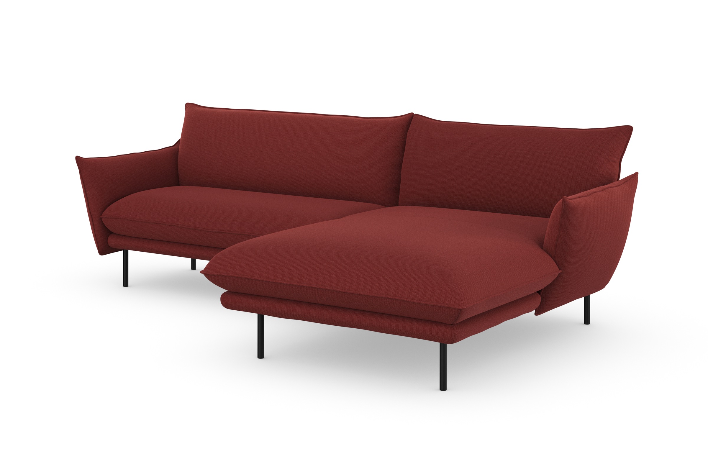 andas Ecksofa »Stine L-Form«, Besonderes Design durch Kissenoptik und Keder, by Morten Georgsen