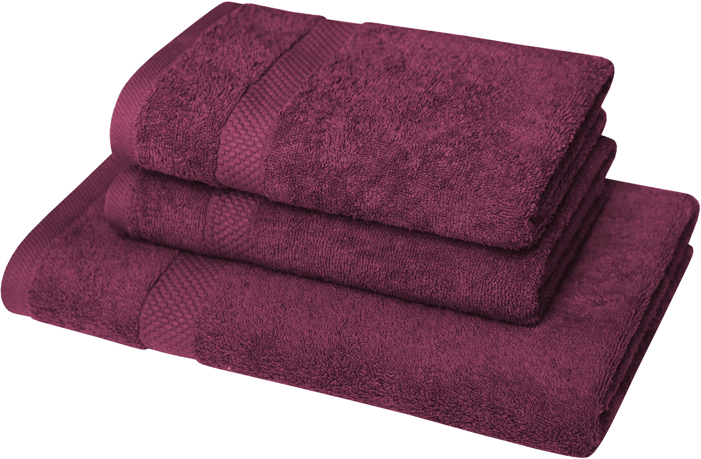Dyckhoff Handtuch Set "Planet" Set 3 Stk. Walkfrottier 2 Handtücher (50x100cm), 1 Duschtuch (70x140cm)