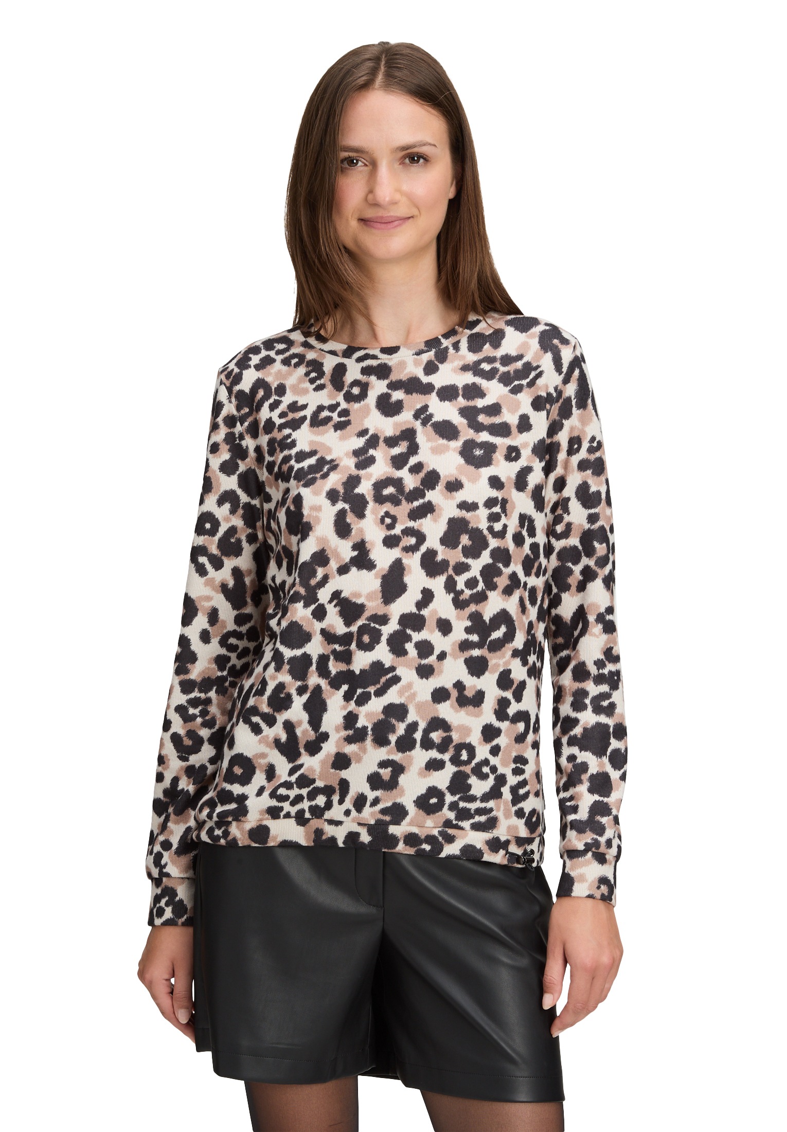 Betty&Co Sweatshirt "Damen Casual-Shirt mit Tunnelzug" günstig online kaufen