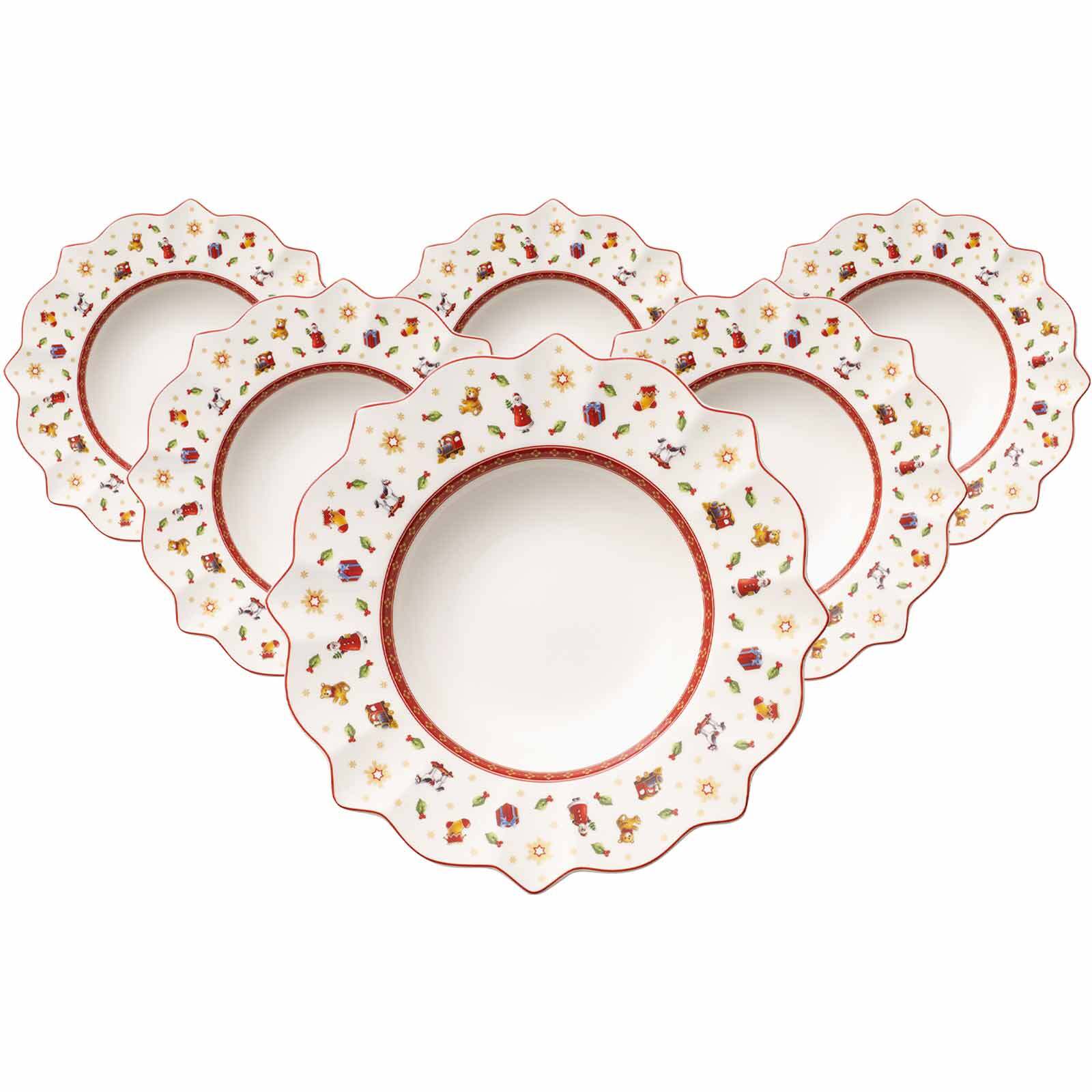 Villeroy & Boch Suppenteller "Suppenteller Toys Delight ø 26,4 cm 6er Set bunt"