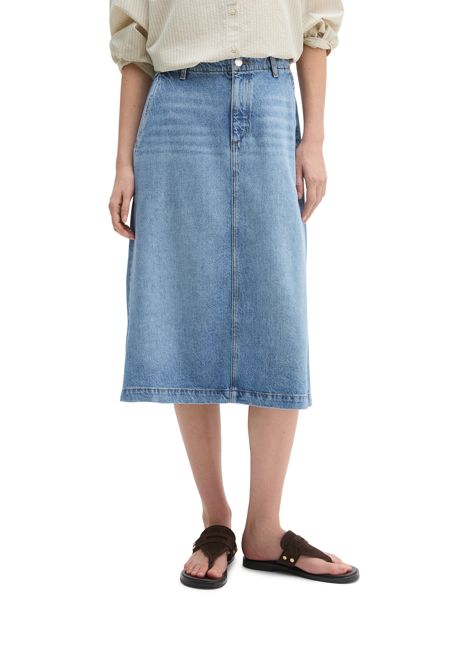 Marc OPolo Jeansrock "aus Lyocell-Leinen-Baumwolle-Mix" günstig online kaufen