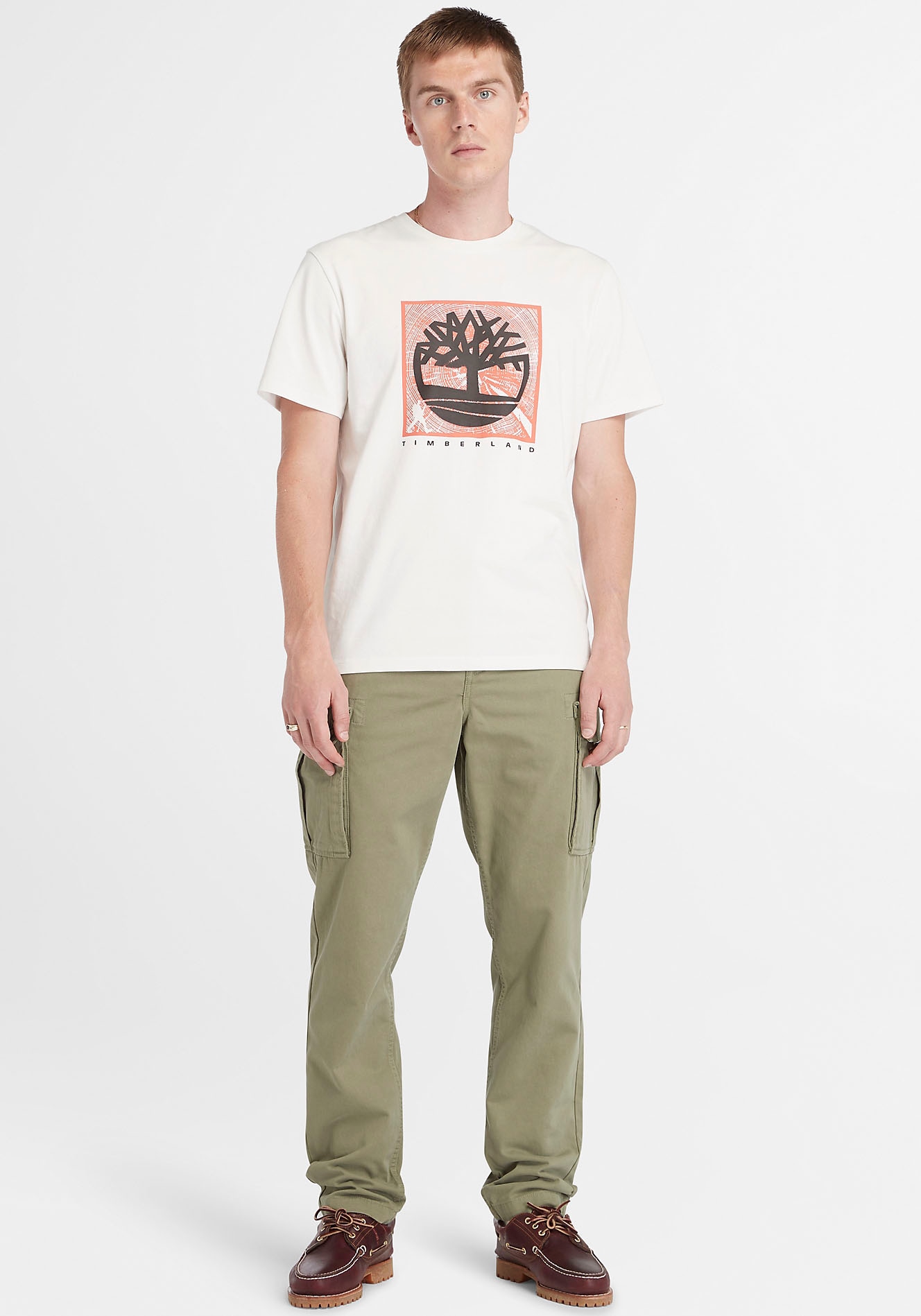 Timberland T-Shirt »Short Sleeve Front Graphic Tee«, in großen Größen