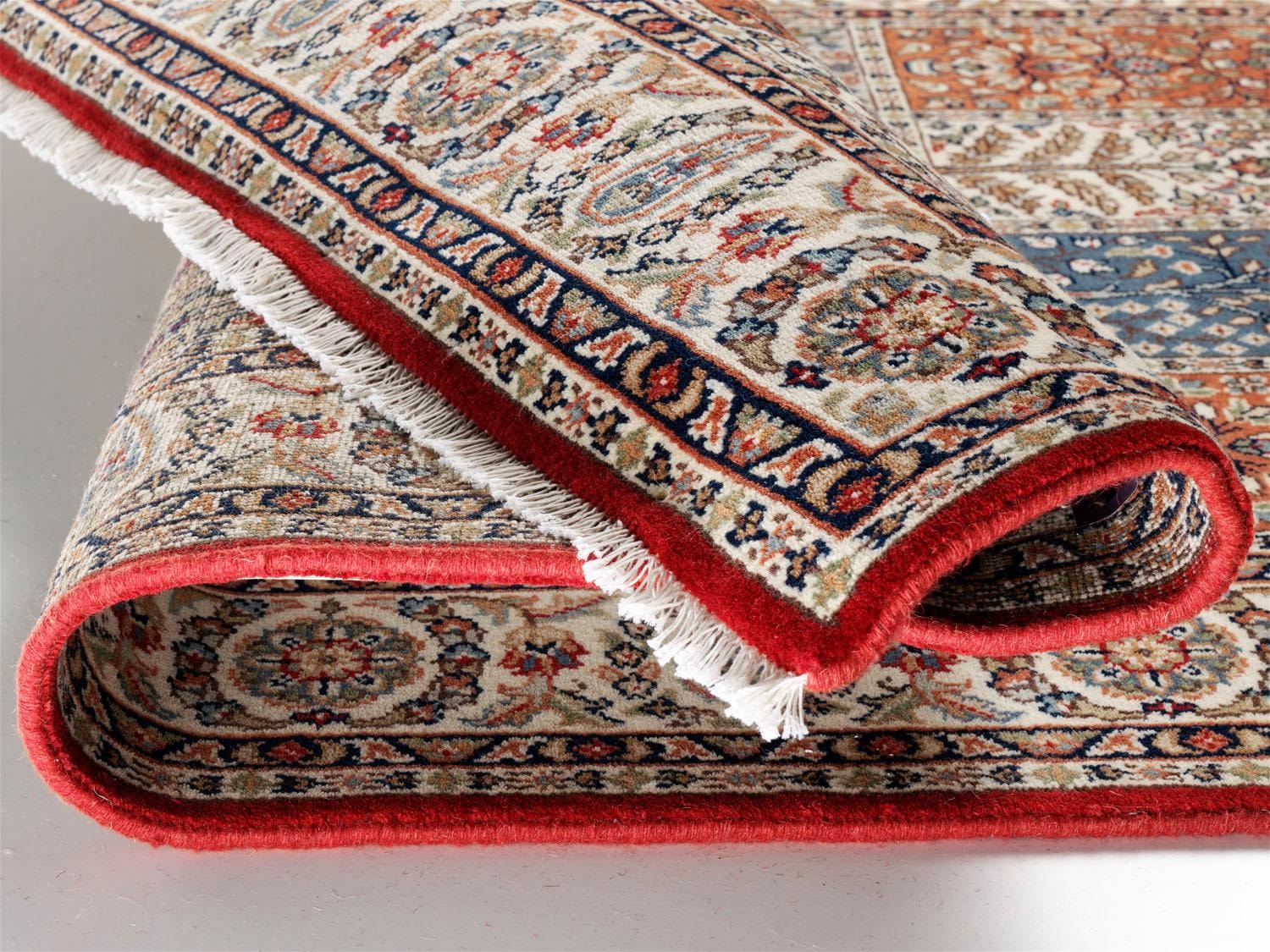 OCI DIE TEPPICHMARKE Orientteppich »Sarang Bakhtyari«, rechteckig, 8 mm Höhe, reine Wolle, hochwertig handgeknüpft, mit Fransen, Wohnzimmer