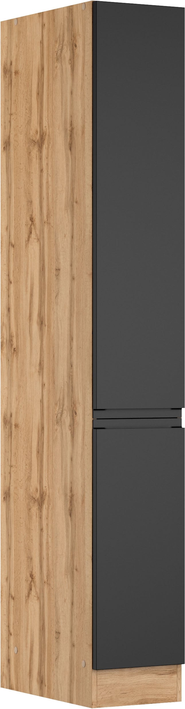 KOCHSTATION Apothekerschrank "KS-Virginia,neu in verbesserter Ausführung" Stauraum, Softclose, Breite 30 cm, Höhe 200 cm, 2 Auszüge, Soft-Close-Funktion