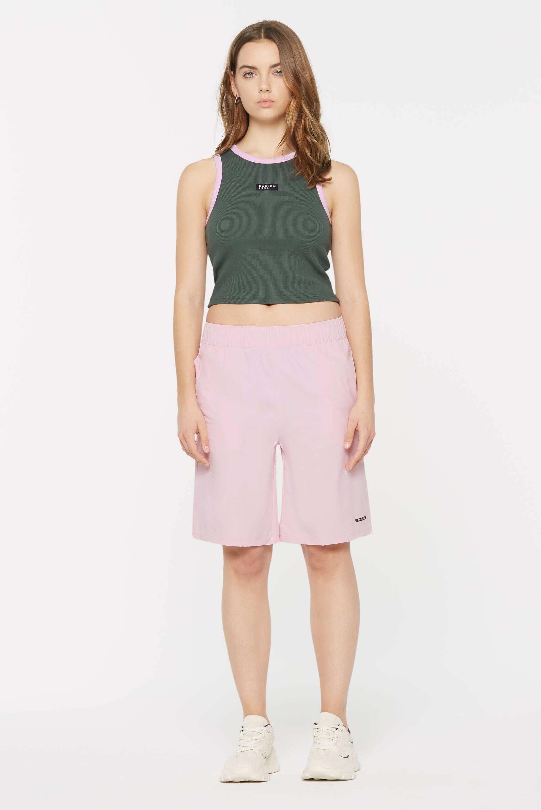 Harlem Soul Crop-Top mit Baumwolle