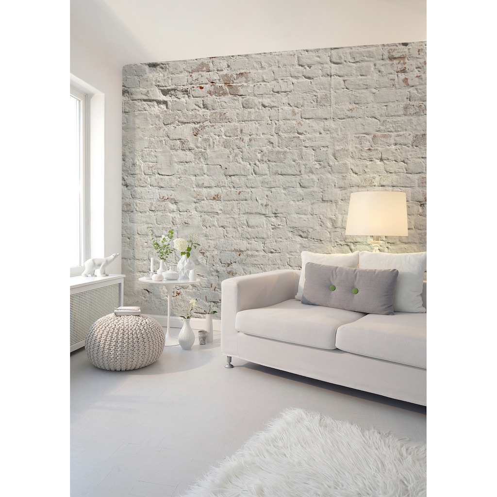 living walls Fototapete »Designwalls Brick White«